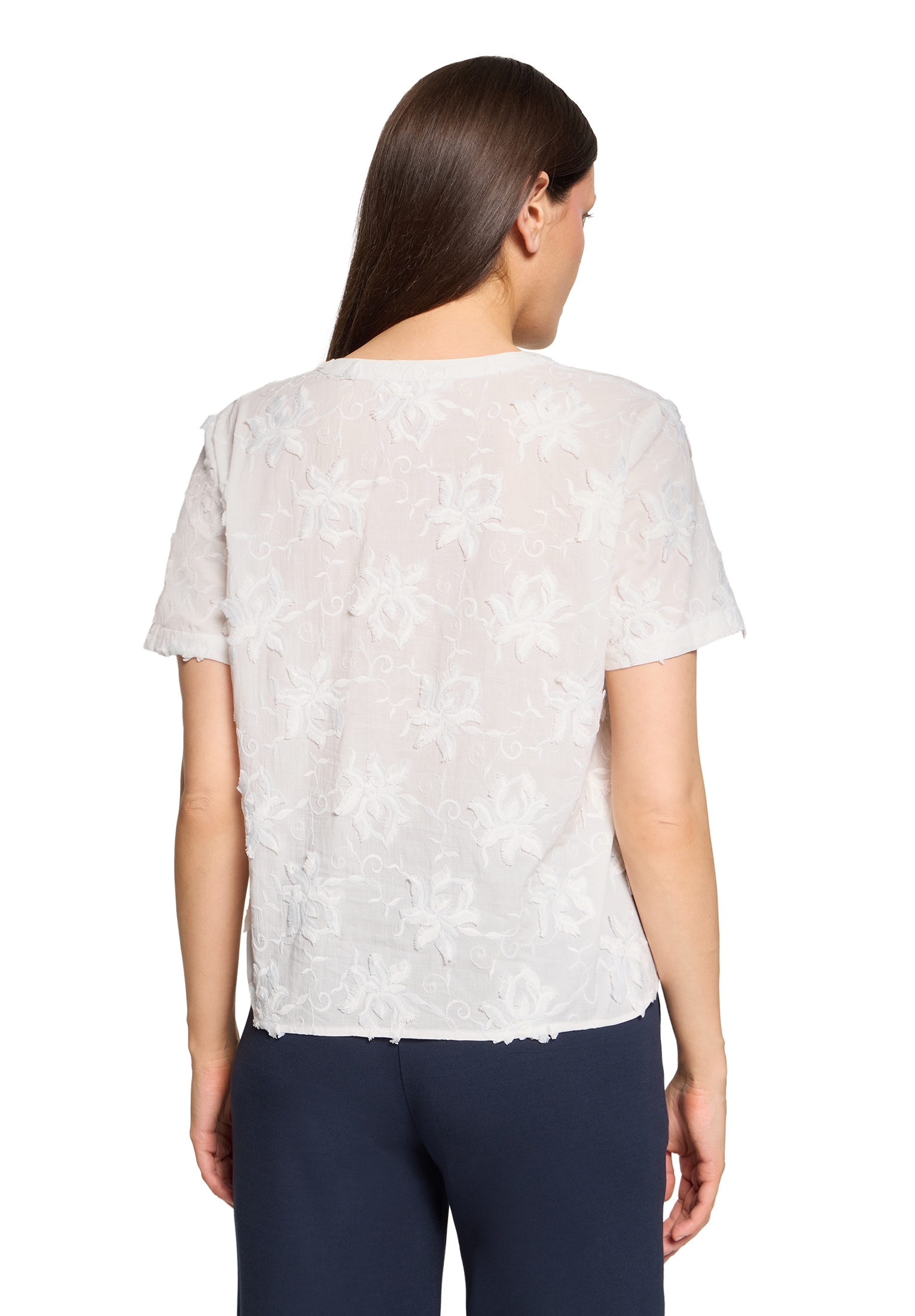 Betty&Co Hemdbluse »Hemdbluse mit Stickerei«