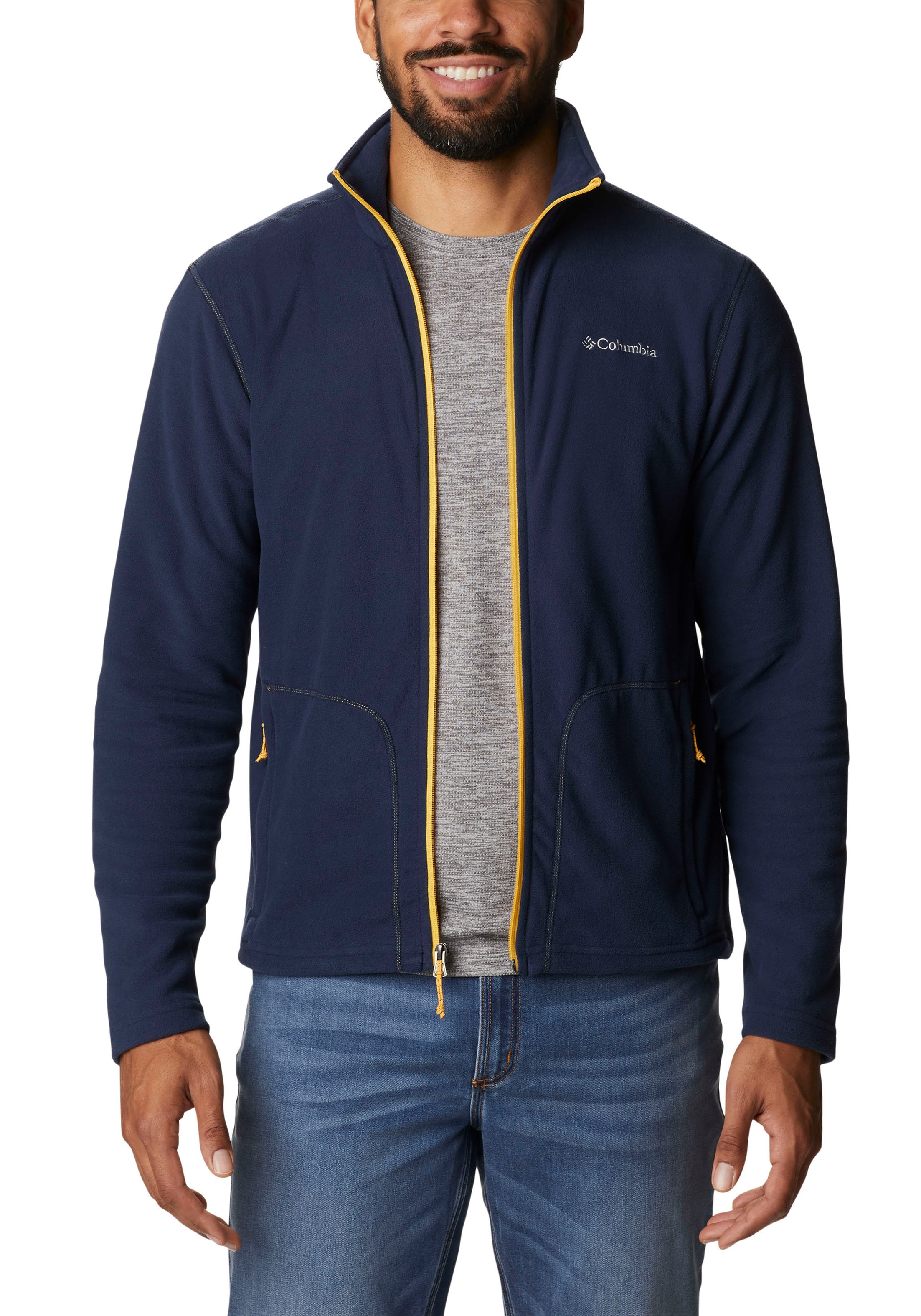 Columbia Fleecejacke »Fast Trek™ Light FZ Fleece«, (1 St.), mit kontrastfarbenen Details