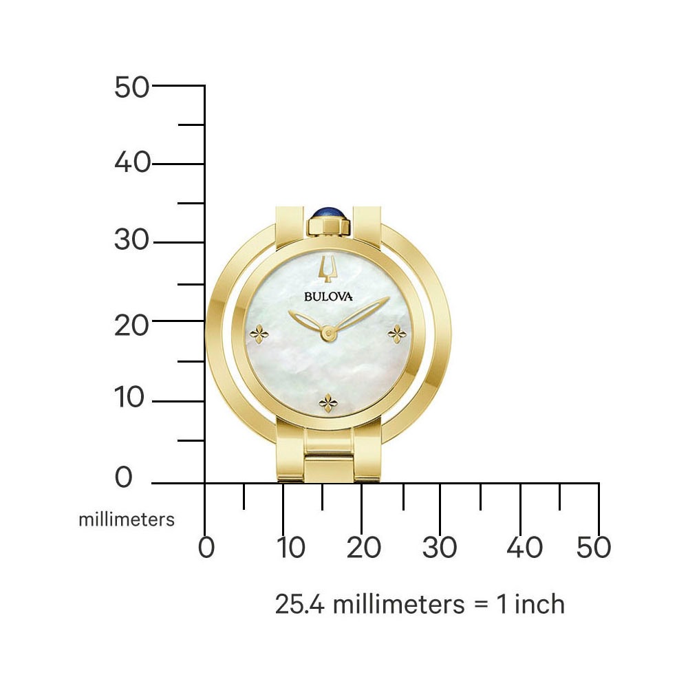 Bulova Quarzuhr »Rubaiyat« Armbanduhr, Damenuhr, Edelstahlarmband, analog
