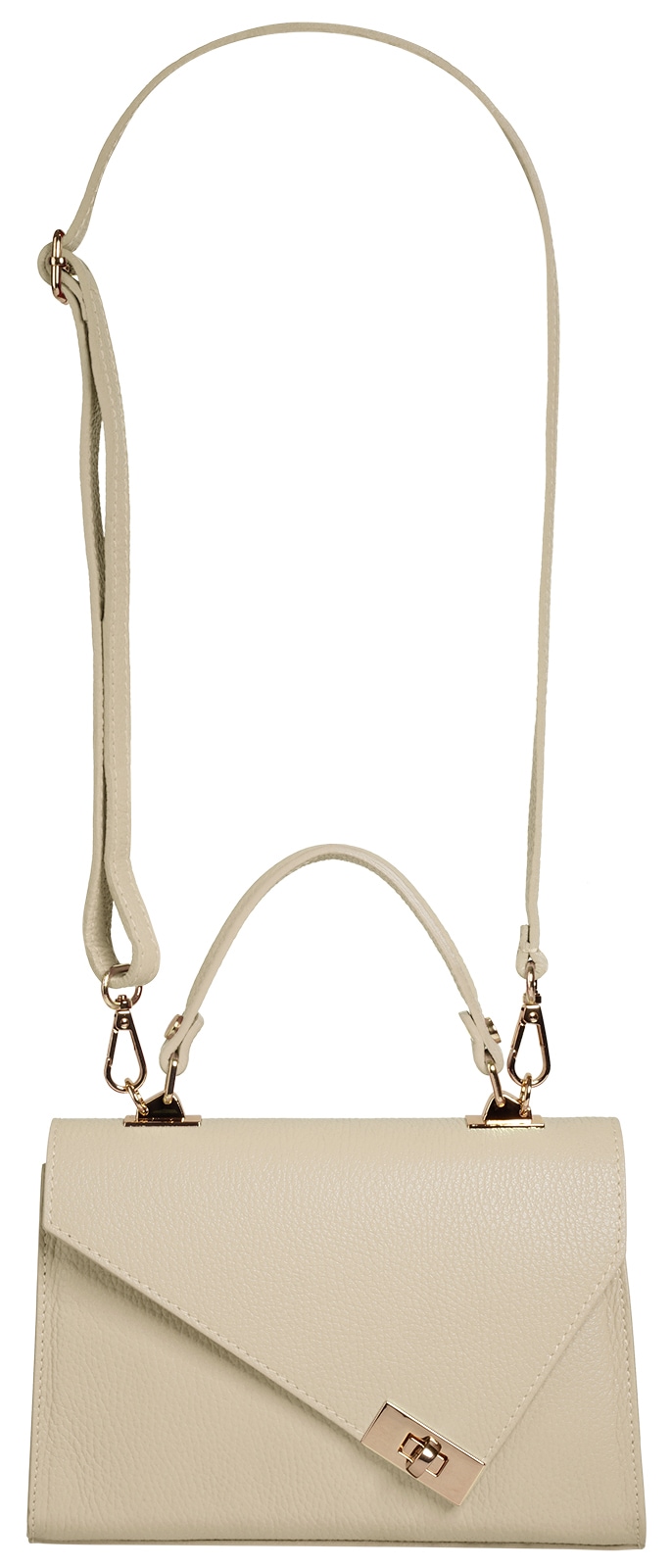 Cluty Henkeltasche echt Leder, Made in Italy