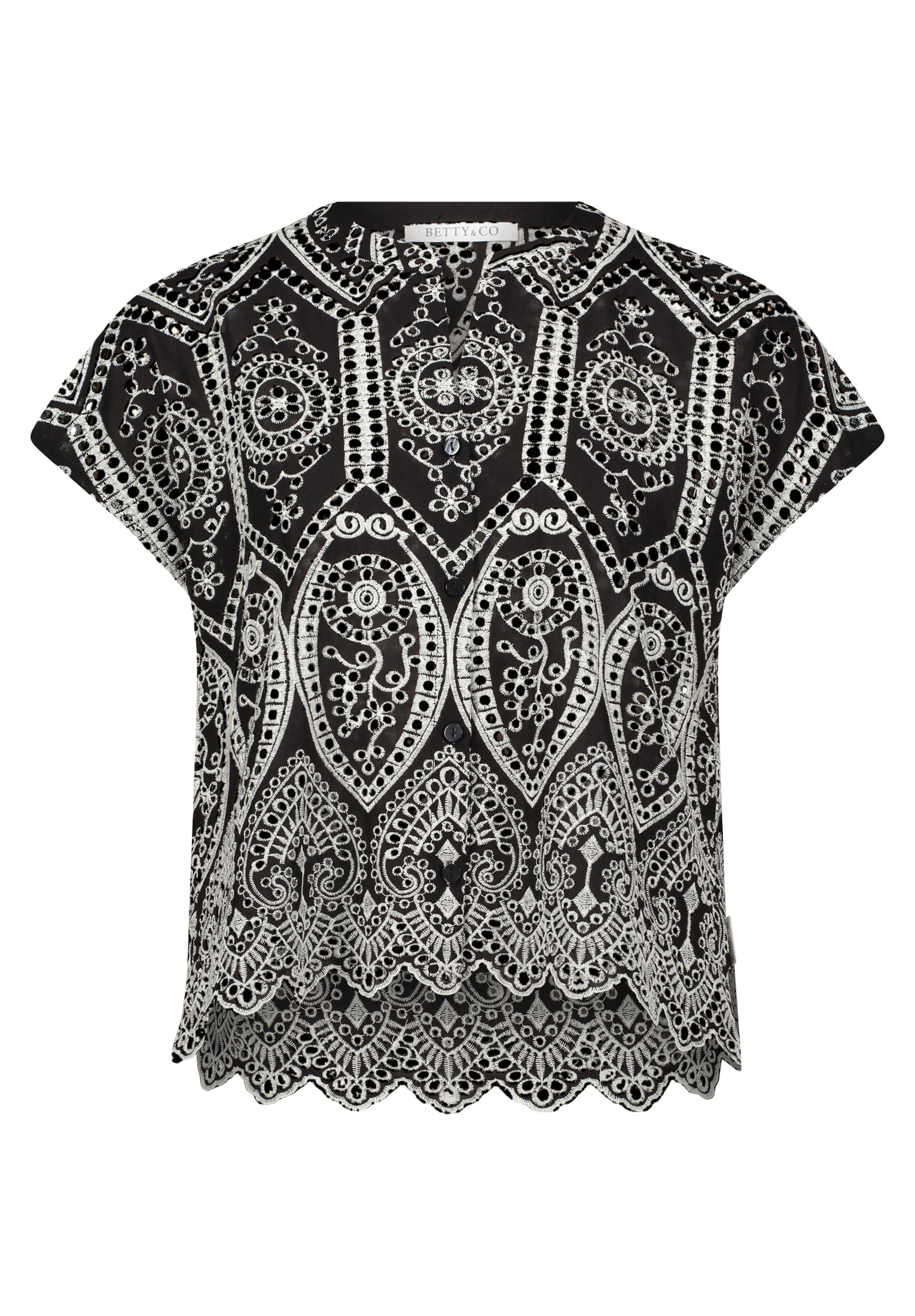 Betty&Co Hemdbluse »Hemdbluse mit Stickerei«