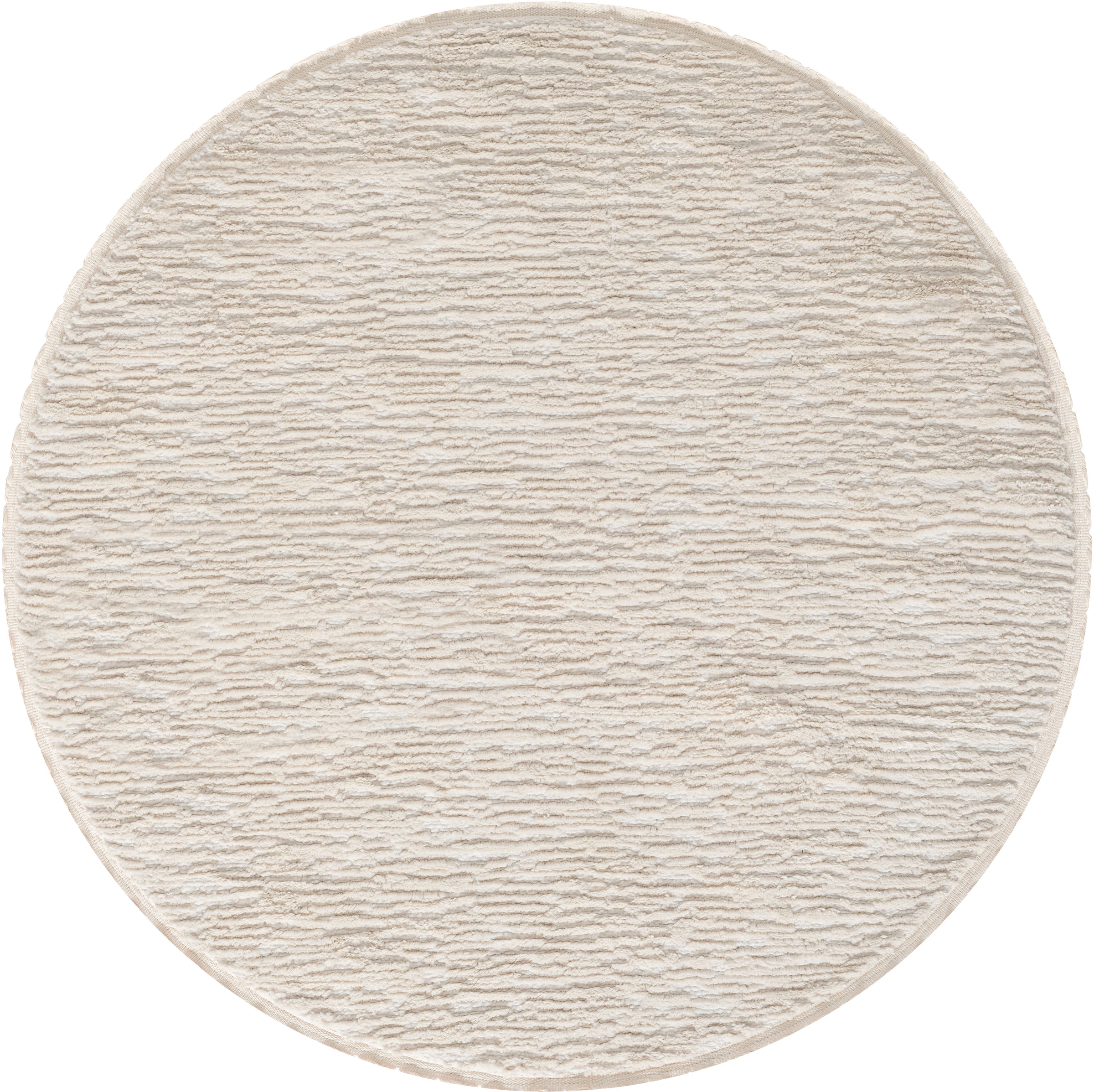 Myflair Möbel & Accessoires Hochflor-Teppich »Moroccan Pureness«, rund, 24 mm Höhe, moderner Teppich, Uni-Farben, weich durch Hochflor, mit Fransen