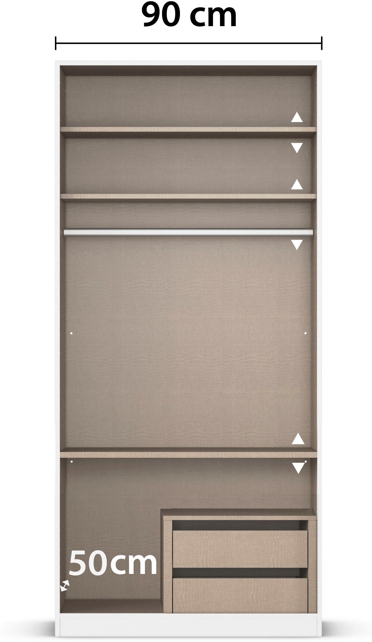 rauch Jugendzimmer-Set »Marlene«, (Set, 4 tlg., in 3 verschiedenen Ausstattungen BASIC/CLASSIC/PREMIUM), erhältlich in verschiedenen Bett- und Schrank-Breiten MADE IN GERMANY