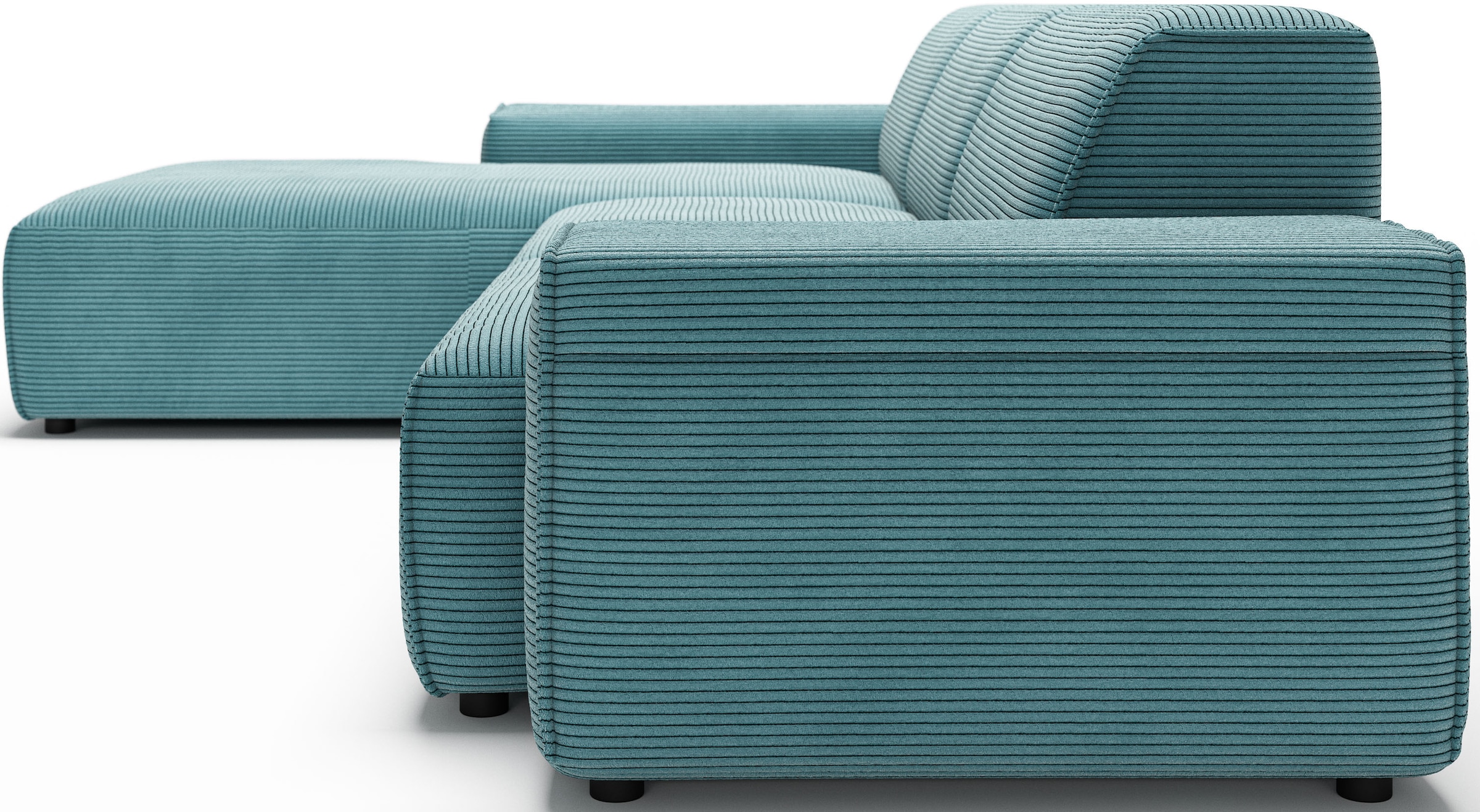 andas Ecksofa »Glimminge auch in Breitcord, Feincord, Bouclé + Easy care-Bezug«, L-Form, Breite 294, Zierkissen