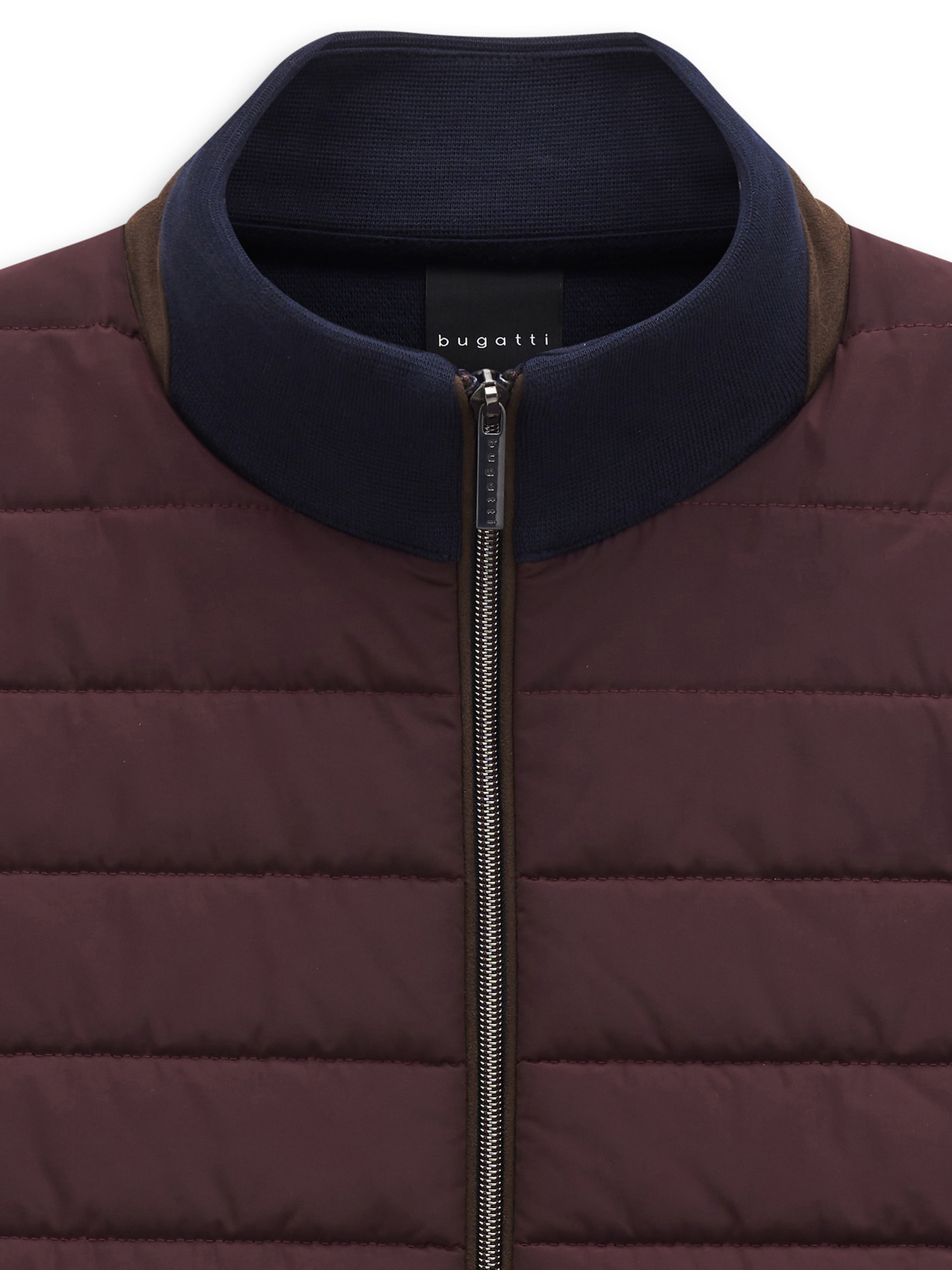 bugatti Strickweste »Regular Fit« Regular Fit Steppweste Baumwollmix