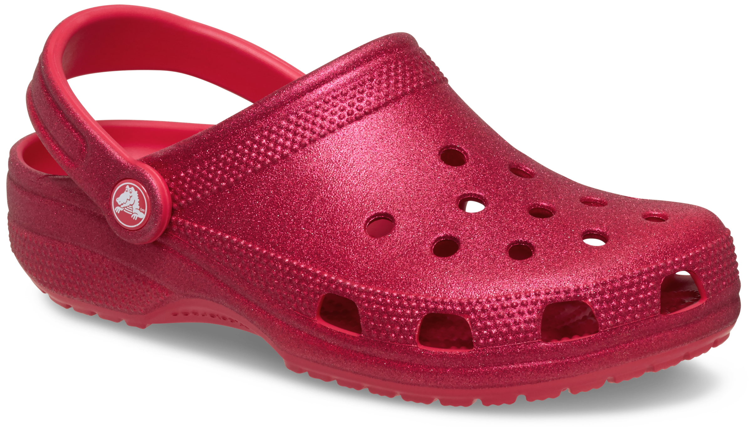 Crocs Hausschuh »Classic Glitter Clog, Badesandale«  , Sommerschuh, Schlappen, Schlupfschuh mit Glitzer verziert