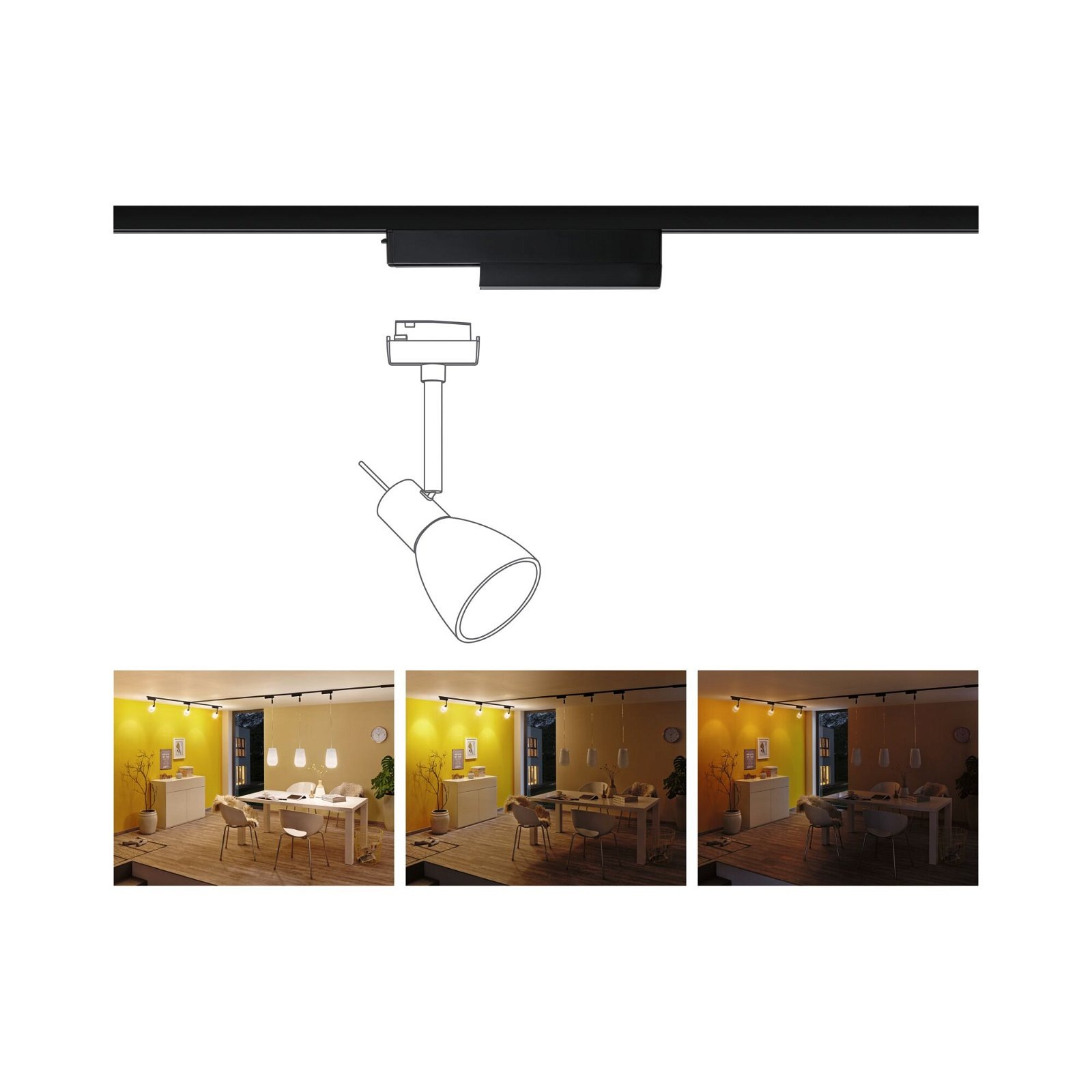 Paulmann Schienensystem-Controller »URail Schienenadapter Smart Home On/Off/Dimm 166x20mm« 1 Stk. tlg. Zigbee 3.0