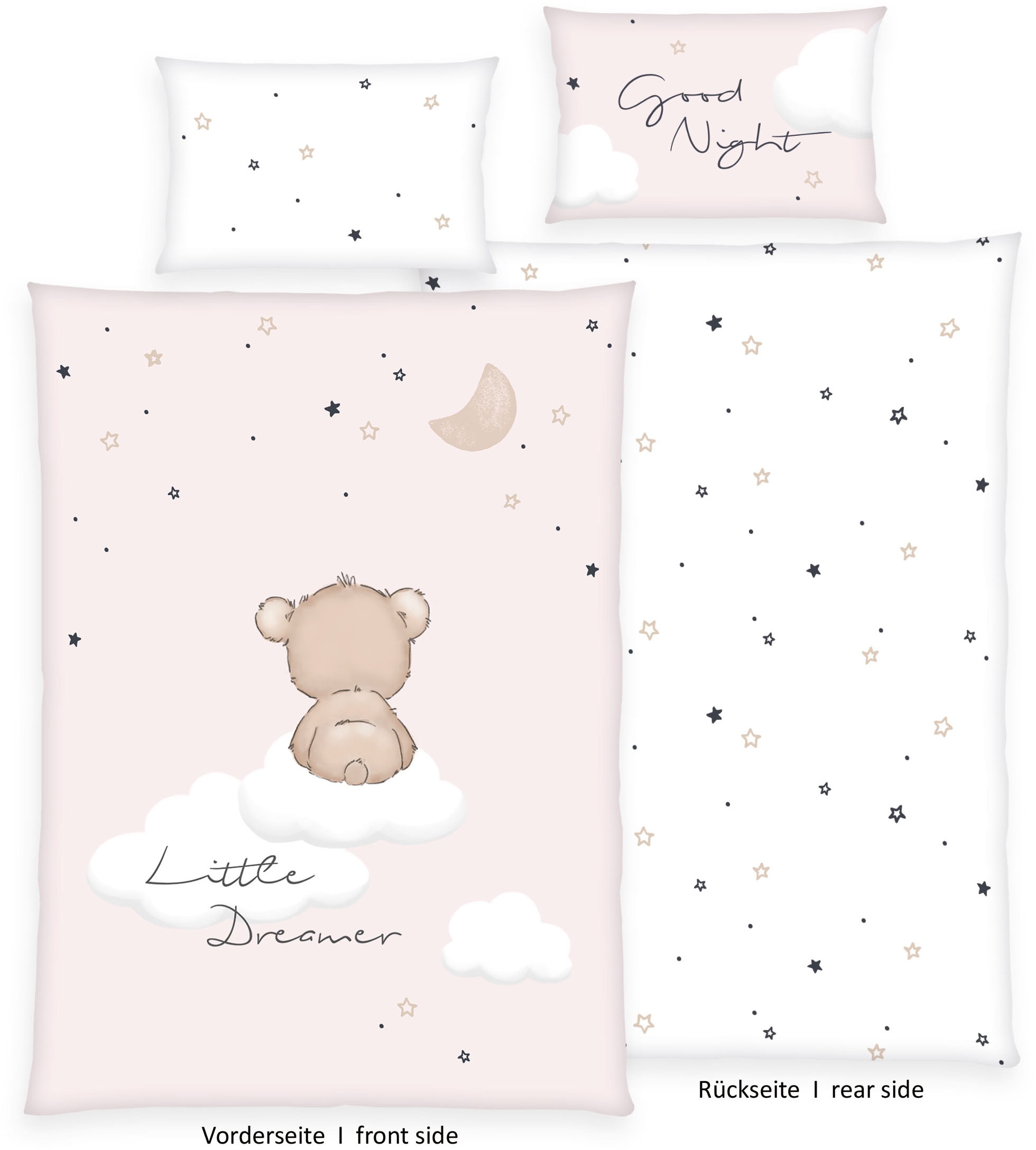 Baby Best Babybettwäsche »babybest Little Dreamer« 2 Stk. tlg. mit Wendefunktion