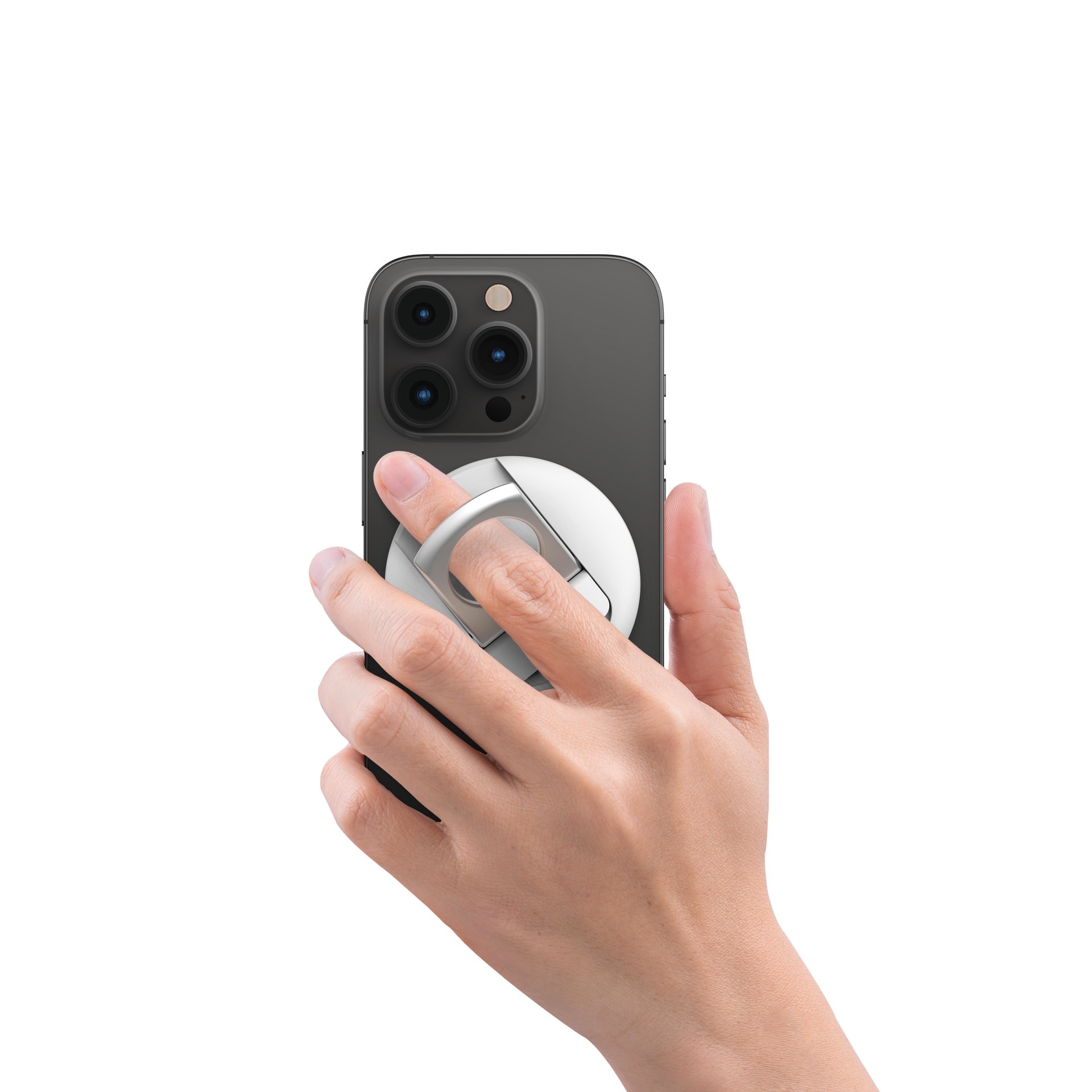 Belkin Smartphone-Halterung »iPhone Halter mit MagSafe für MacBooks«, auch als Ringgriff oder Ständer verwendbar