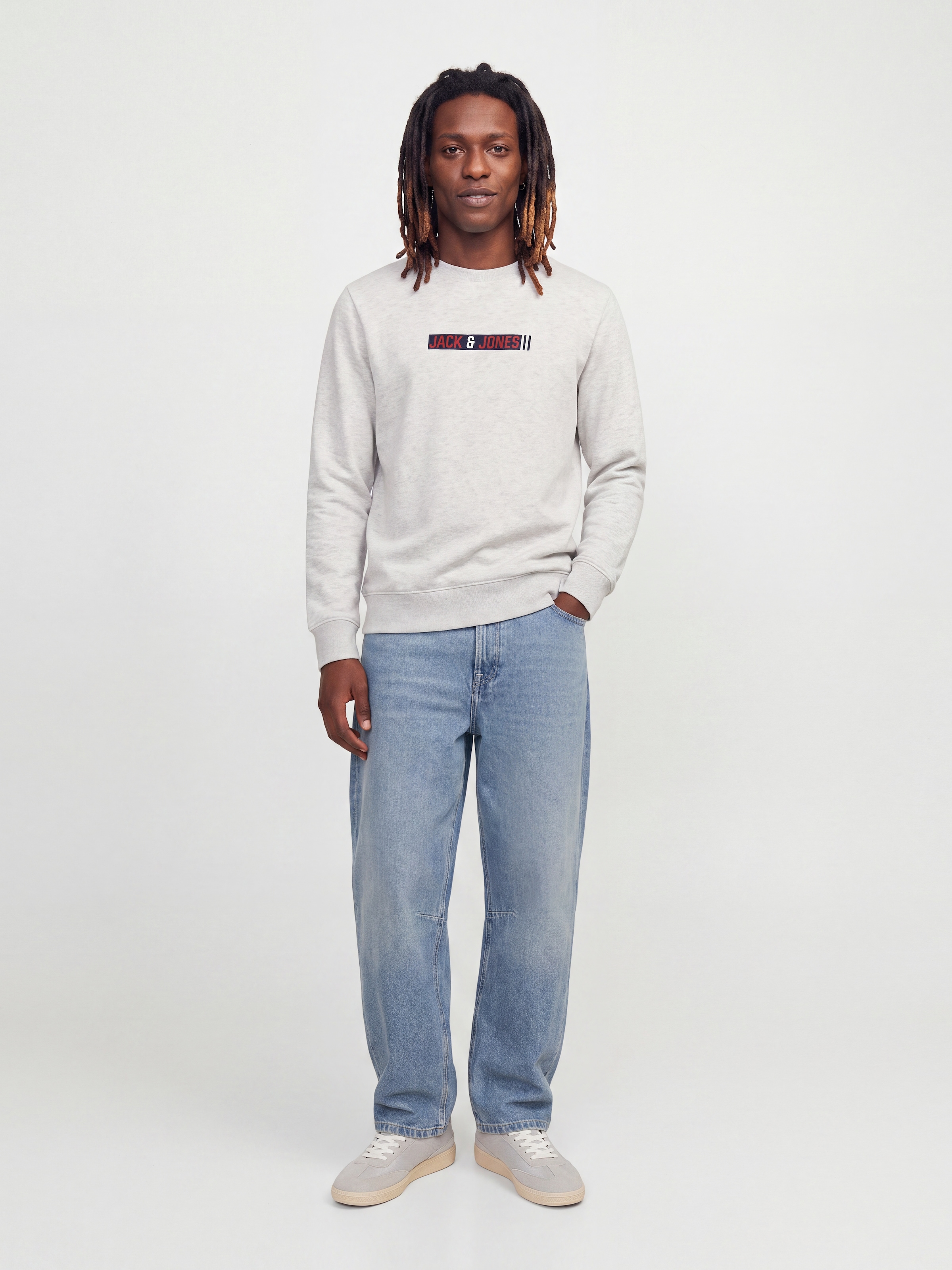 Jack & Jones Sweatshirt »JJMUNK SWEAT CREW NECK 3PK MP«, 3 Materialmix, normal geschnitten
