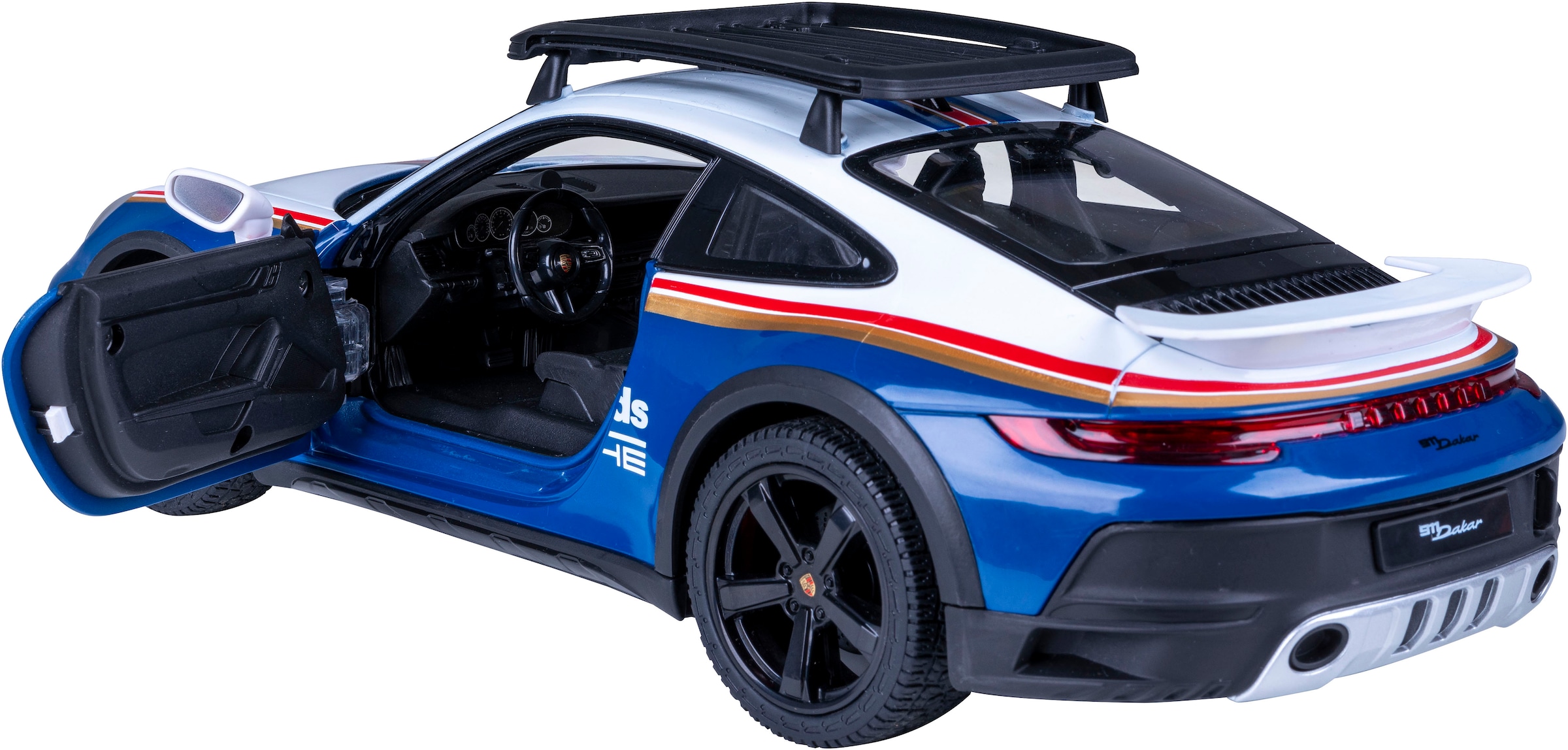 Jamara RC-Auto »Porsche 911 Dakar Performance 1:14 blau 2,4GHz«, mit LED Licht
