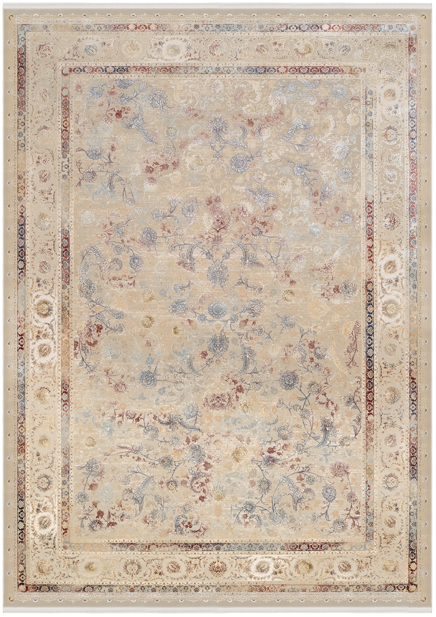 OCI DIE TEPPICHMARKE Teppich »MYSTIC LIMITED« rechteckig 7 mm Höhe florale Muster in 3D-Optik, maschinell gewebt, Viskose