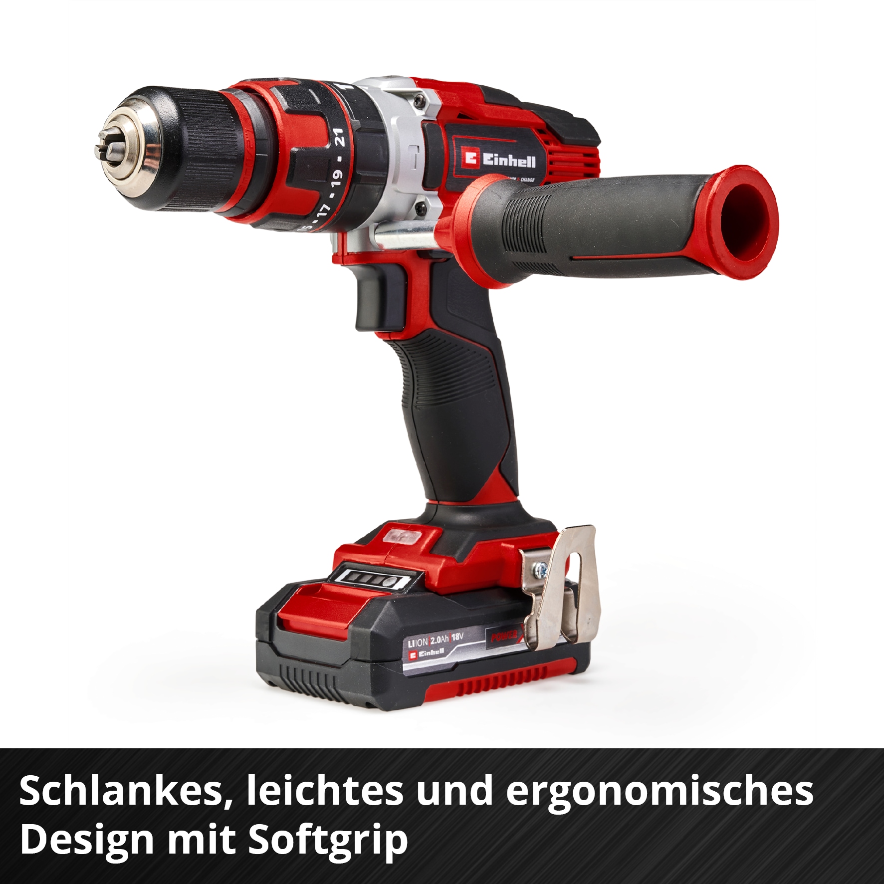 Einhell Akku-Schlagbohrschrauber »TE-CD 18/48 Li-i«, Power X-Change, inkl. 2 Akkus, Ladegerät und Aufbewahrungskoffer