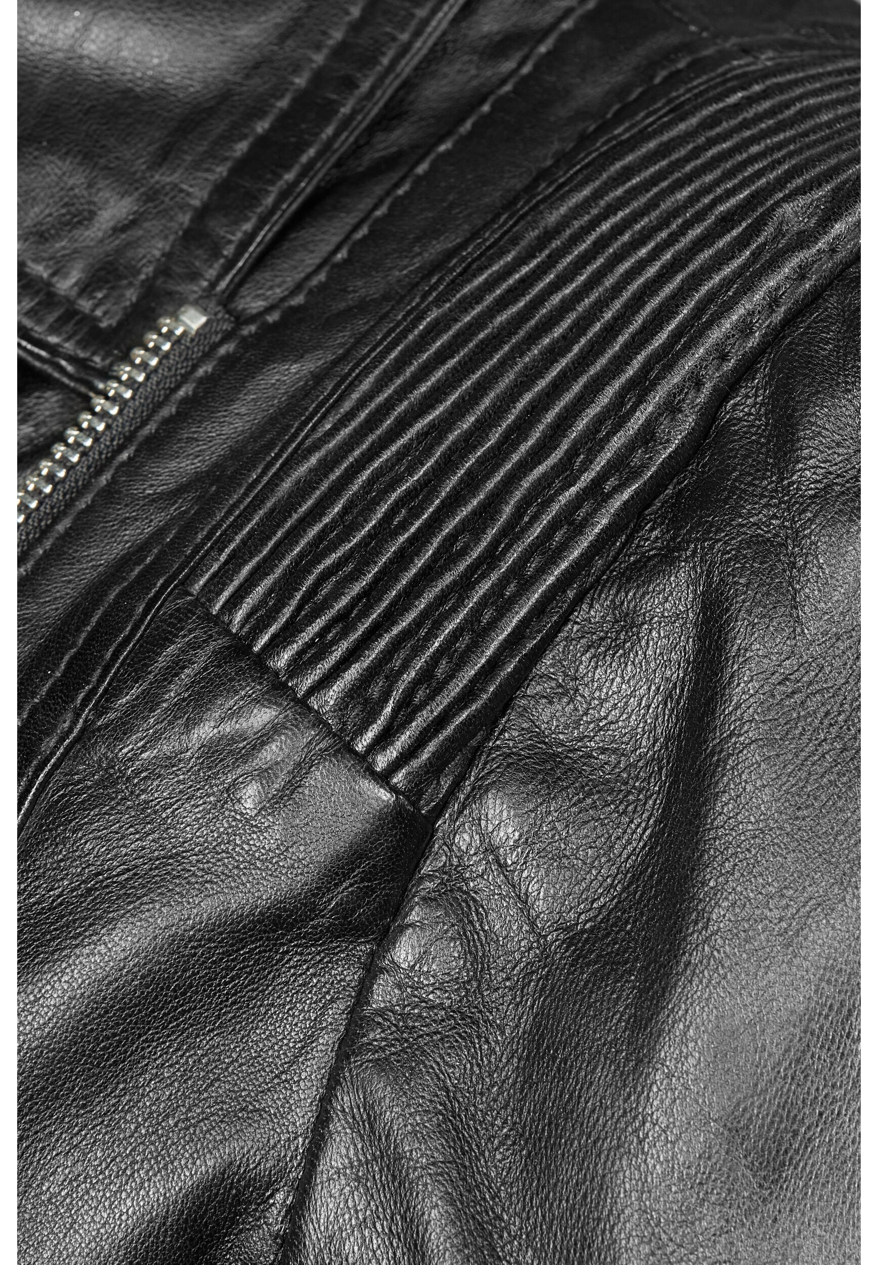 Apple of Eden Lederjacke »Apple of Eden Lederjacke AOE-129« ohne Kapuze mit Reißverschlusstaschen