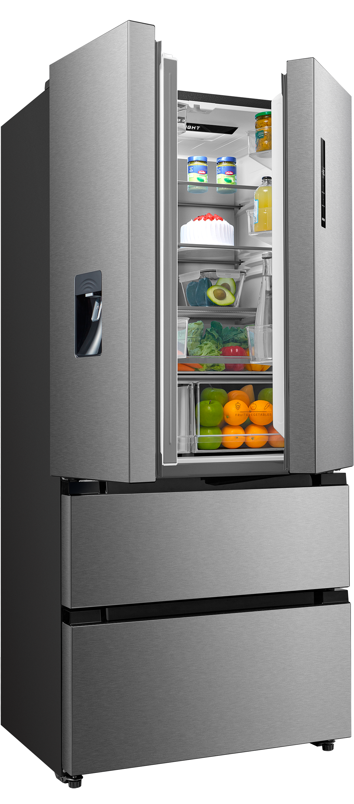 Hanseatic French Door »HFD18983CWDI«, Wasserspender mit Wassertank