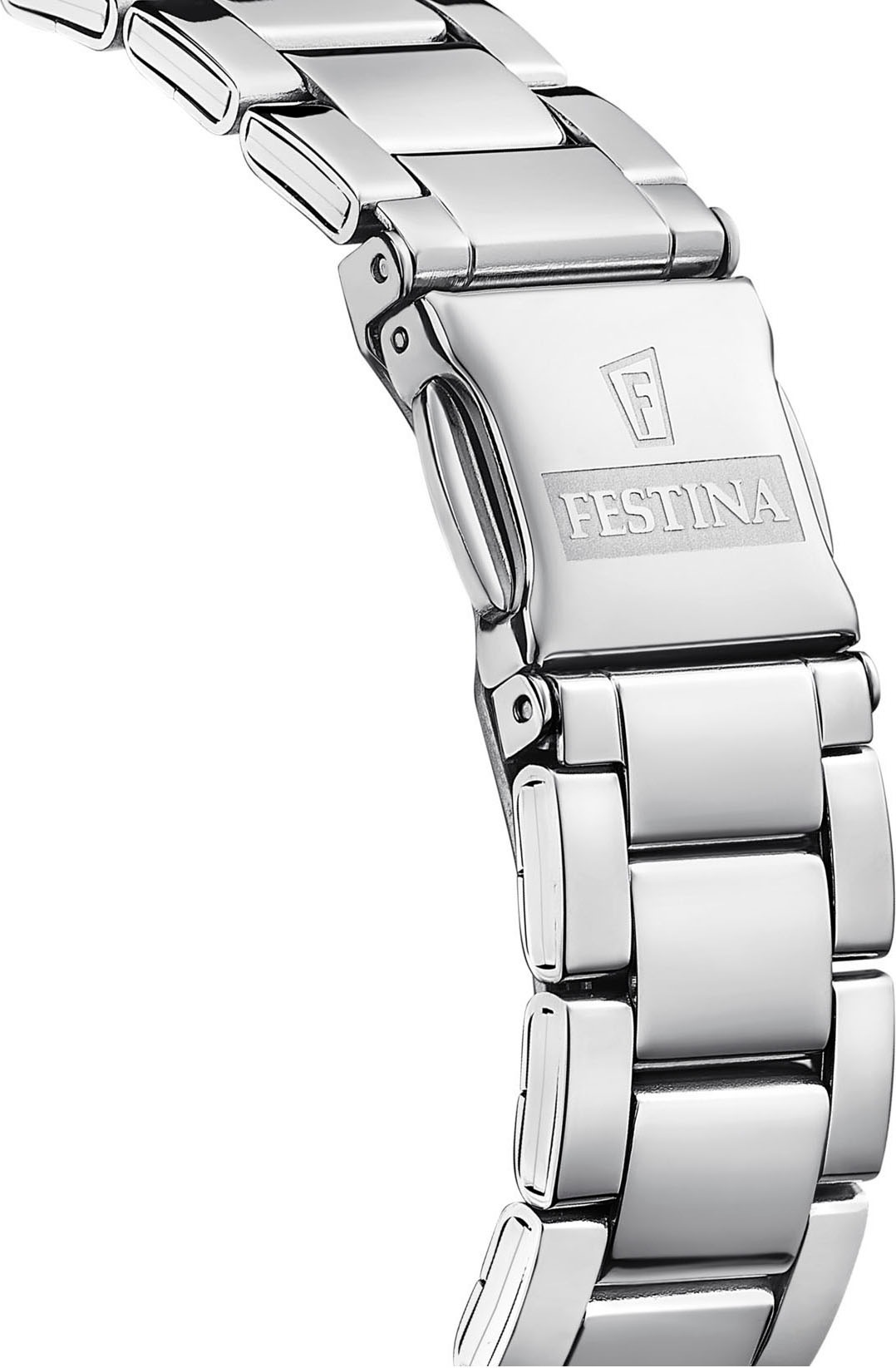 Festina Quarzuhr »Boyfriend Collection«, Armbanduhr, Damenuhr, Edelstahlarmband, analog