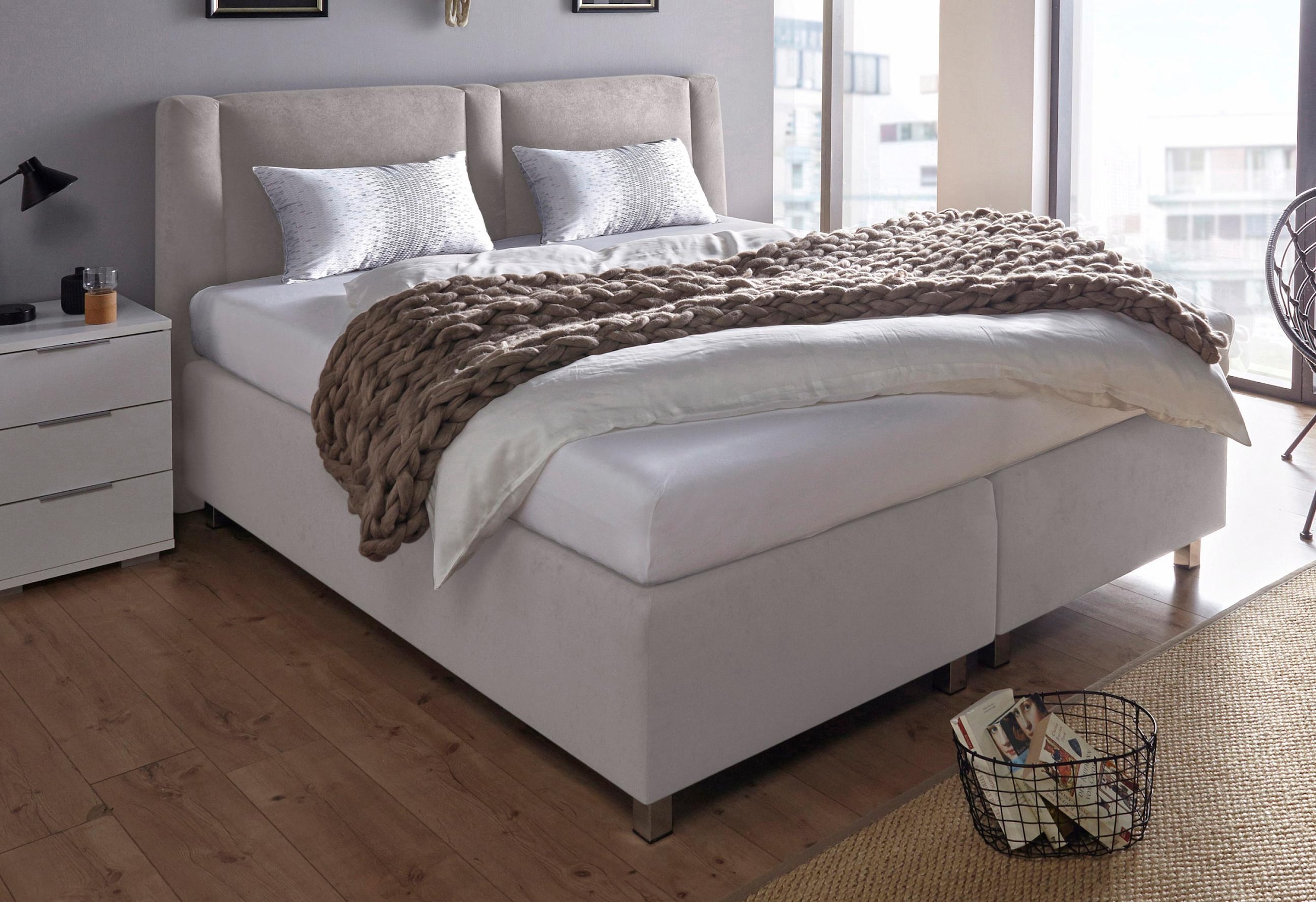 Westfalia Schlafkomfort Boxspringbett inkl. Zierkissen