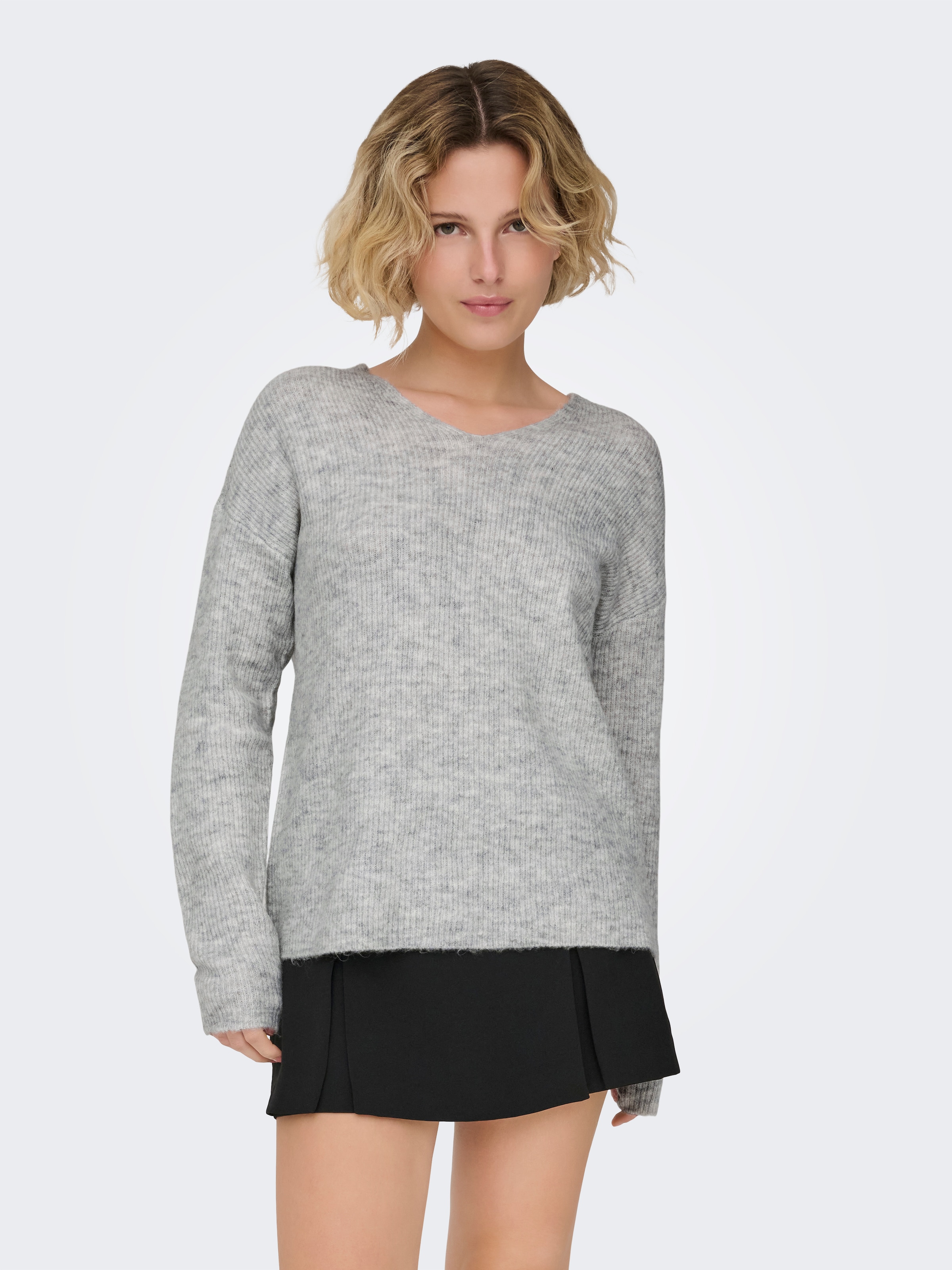 ONLY Strickpullover »ONLCAMILLA V-NECK L/S PULLOVER KNT NOOS«