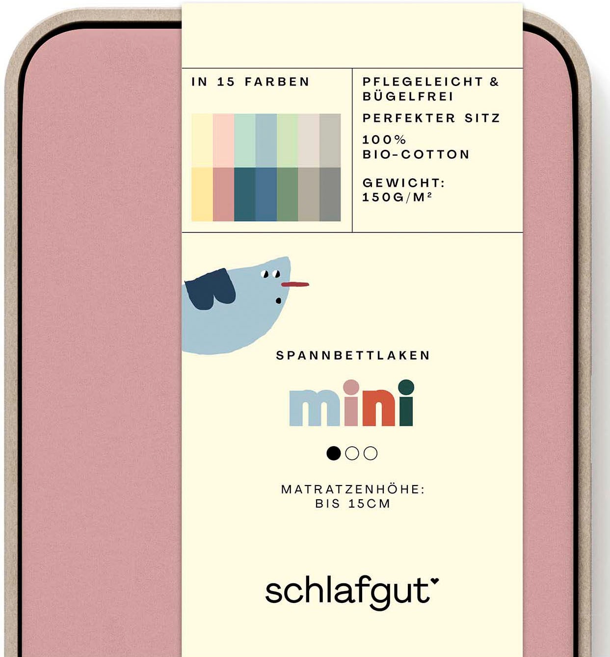 Schlafgut Spannbettlaken »Casual Mini Spannbettlaken«, für Kinder, MADE IN GREEN by OEKO-TEX®
