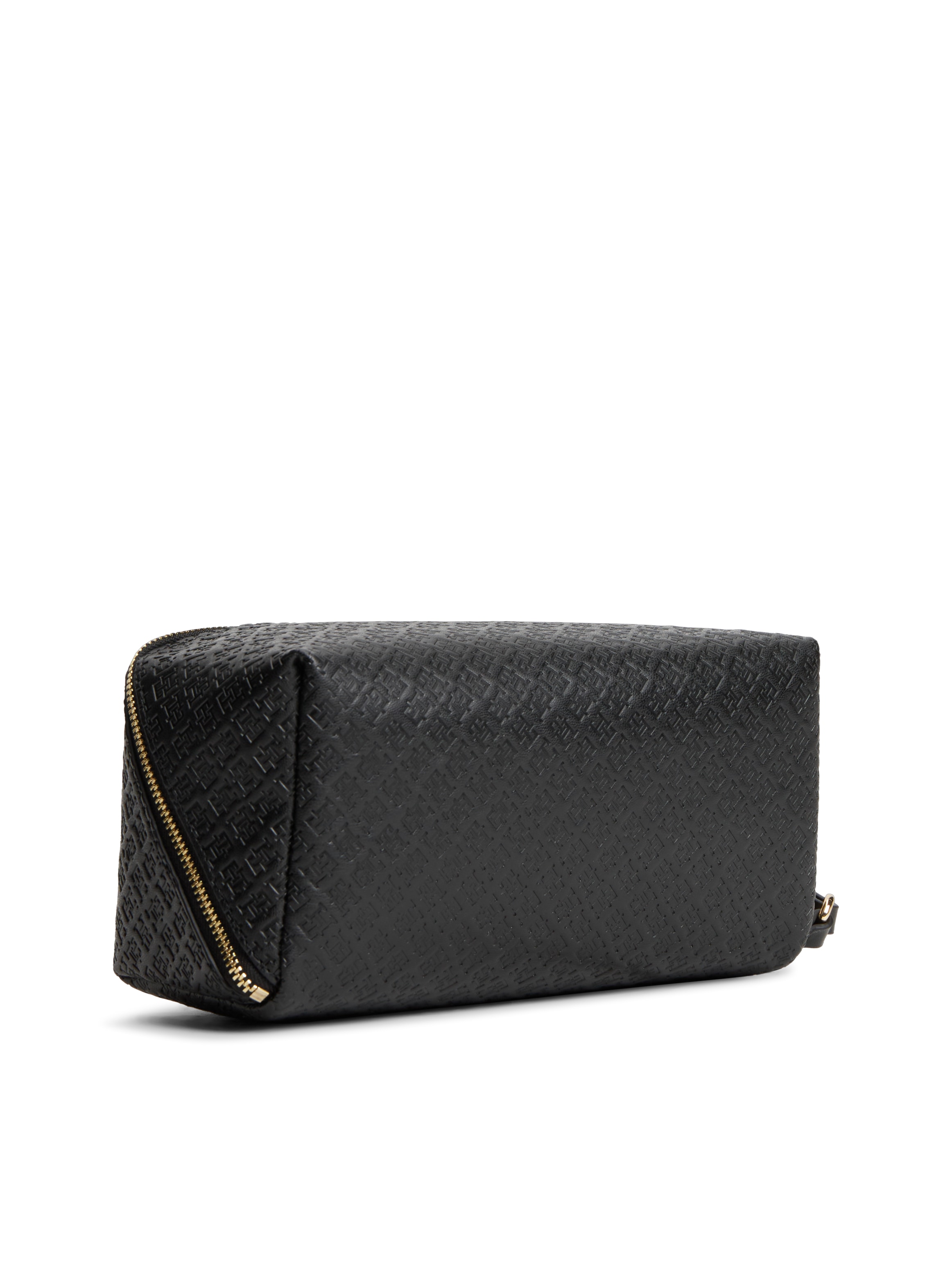 Tommy Hilfiger Kulturbeutel »TH ICON DOUBLE WASHBAG MONO« Unisex Waschbeutel, Kosmetiktasche mit Allover-Logoprägung