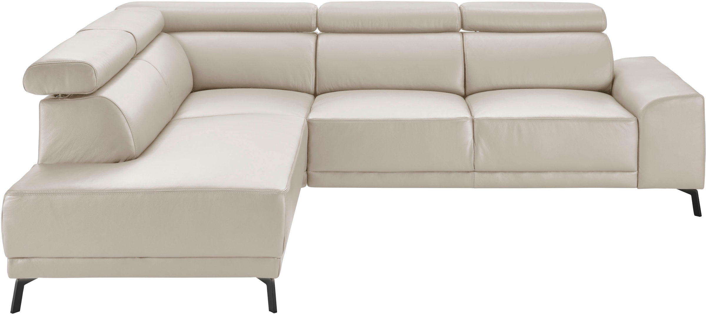 3C Candy Ecksofa »Greve B/T/H: 249/209/79 cm«, wahlweise mit motorischem  Sitzvorzug, manuelle Kopfteilverstellung bei OTTO