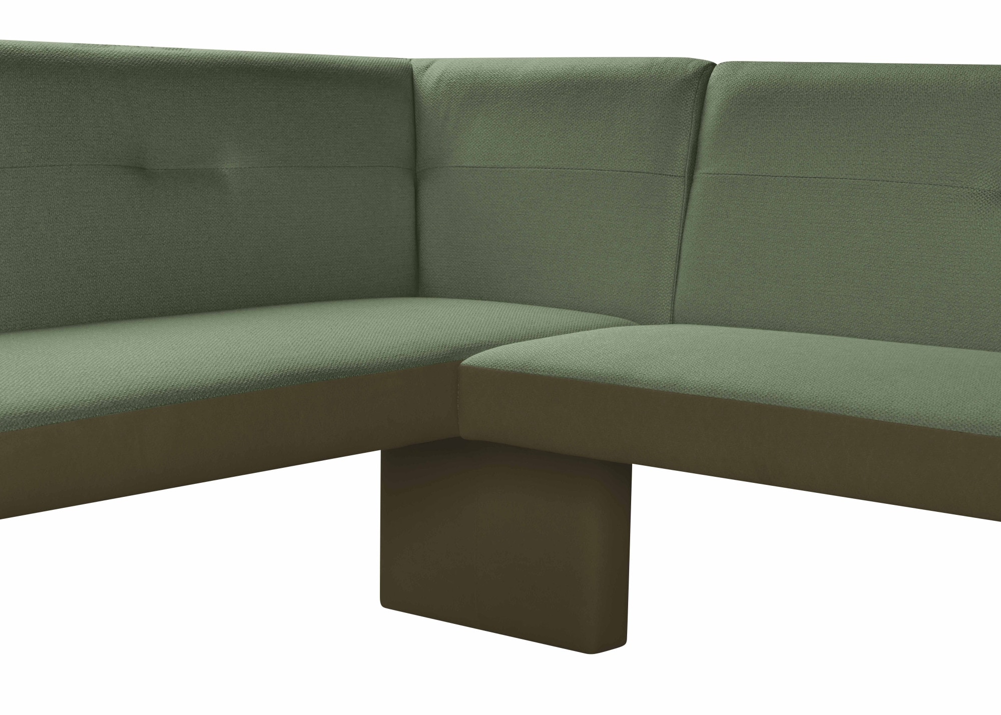 OTTO home Eckbank »Bruna Esszimmerbank, Bank, Küchenbank, Polsterbank« Mattschwarzes Metallgestell, 2-Stoff-Design, Wellenfederung im Sitz