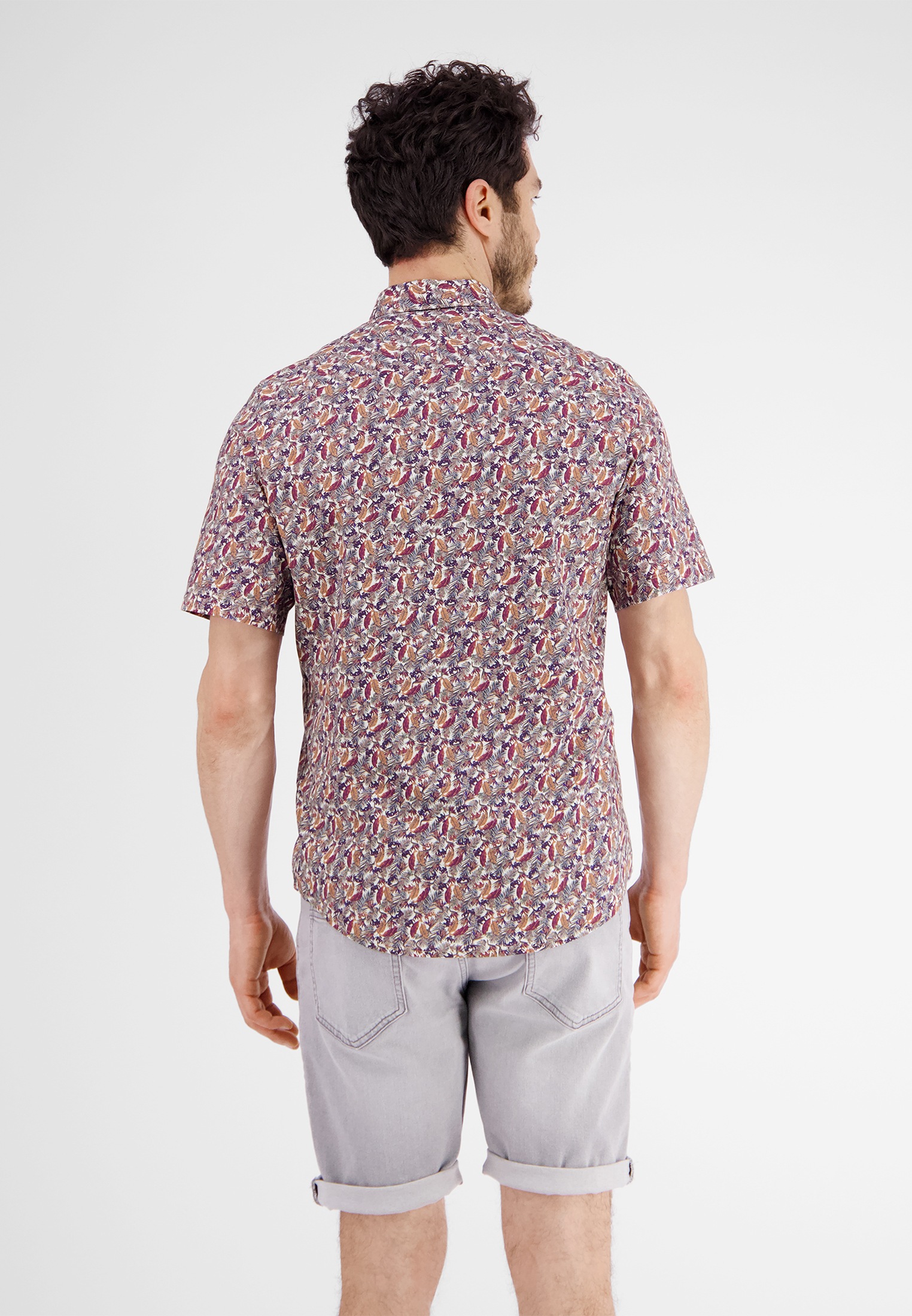 LERROS Kurzarmhemd »LERROS Halbarmhemd mit floralem Print«
