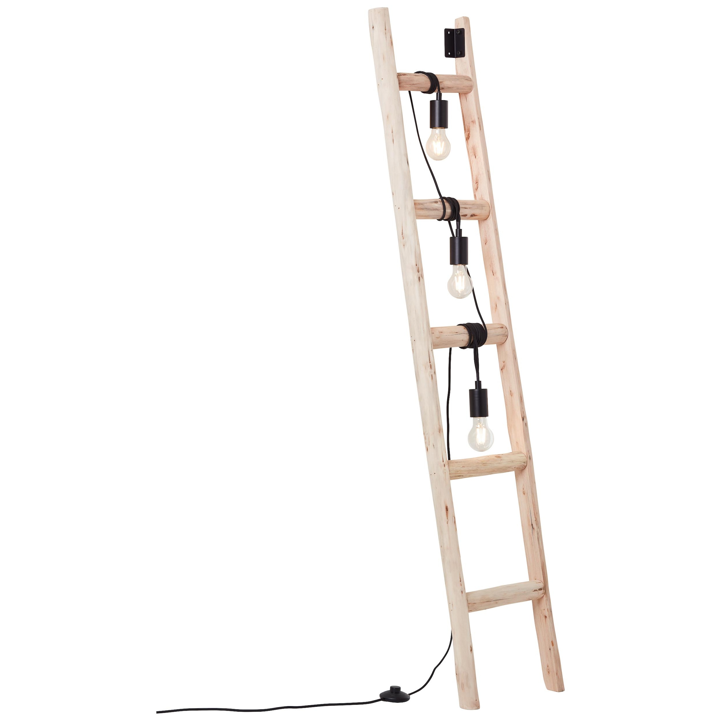 Brilliant Leuchten Stehlampe »Ladder«, 3 3 Höhe, Online schwarz/holz im cm 158 Holz/Metall, E27, Shop OTTO flammig-flammig, kaufen x