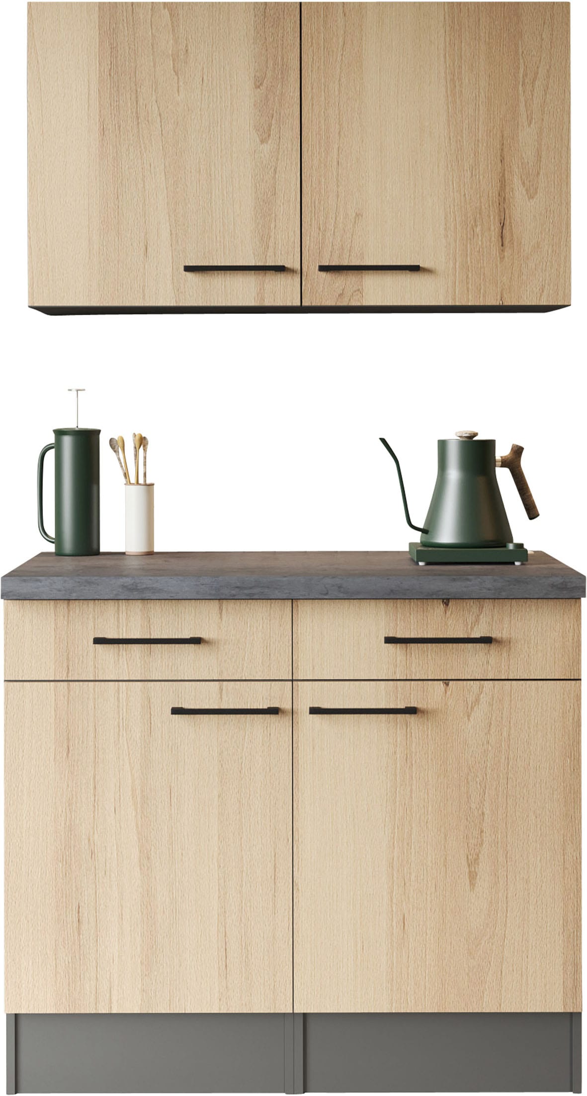 RESPEKTA Sideboard »Oliver« zerlegt, mit Soft Close Funktion, inkl. Oberschränke, Breite 100 cm