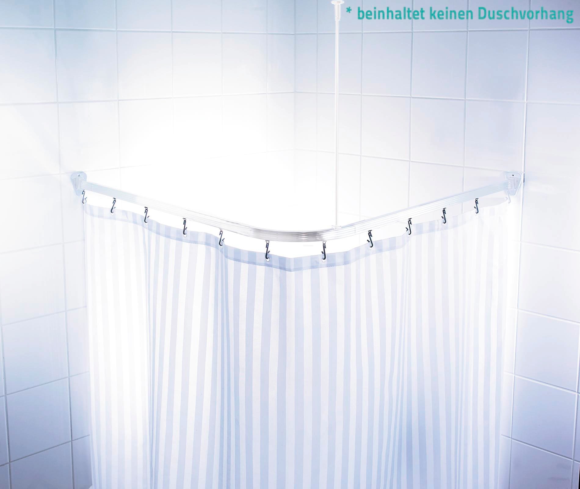 Ridder Vorhangschiene »Comfort«, kürzbar, Eckstange für Duschvorhänge, Länge  90 cm bestellen bei OTTO