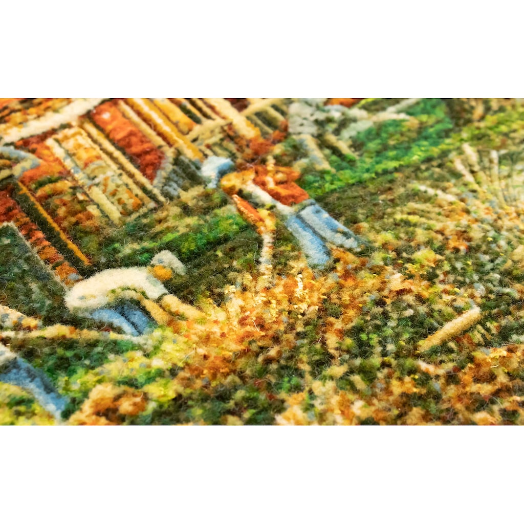 morgenland Wandteppich »Bild-Teppich Figurativ 102 x 62 cm«, rechteckig, Unikat mit Zertifikat