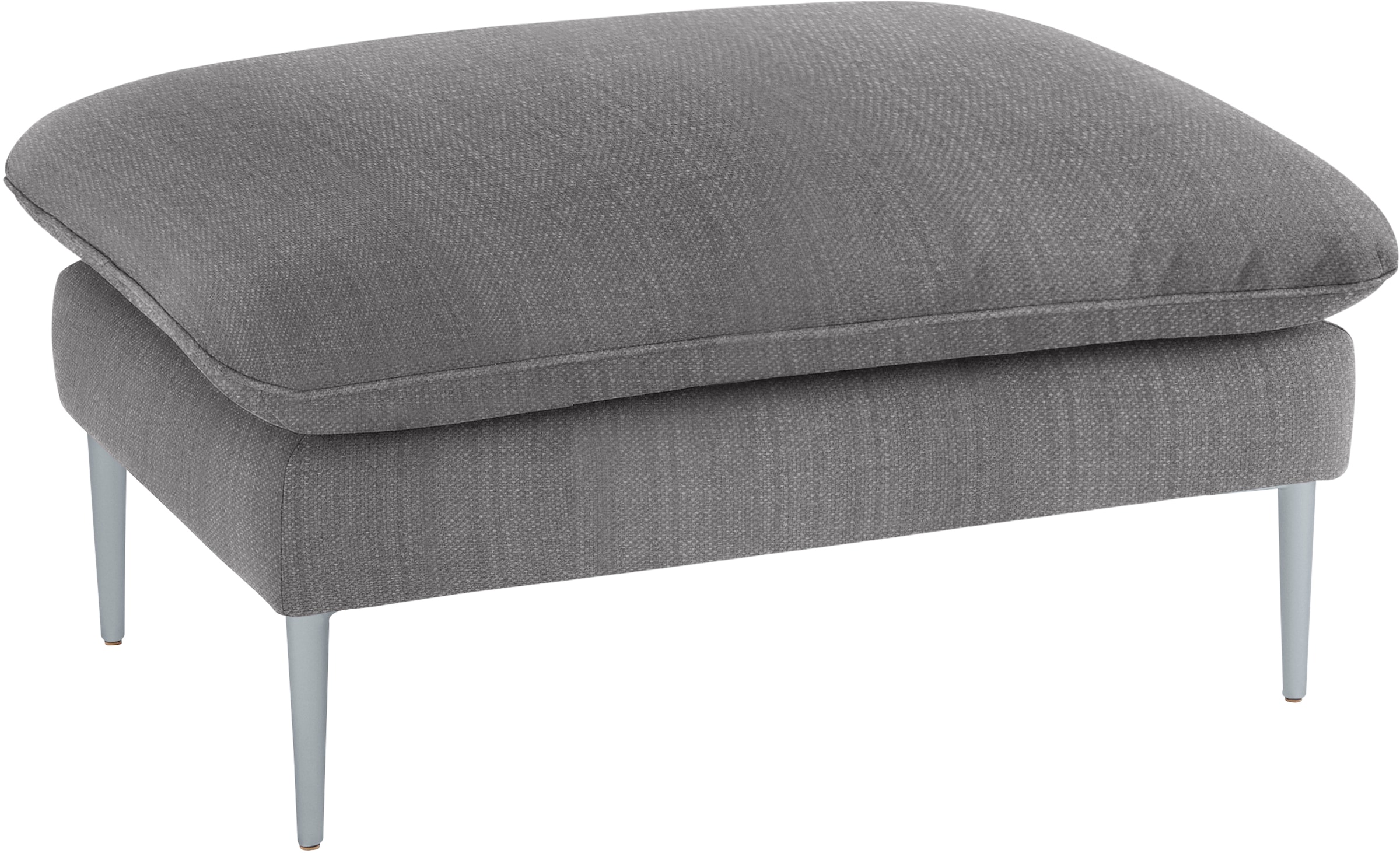 W.SCHILLIG Hocker »enjoy&MORE« Füße silber matt, Breite 106 cm