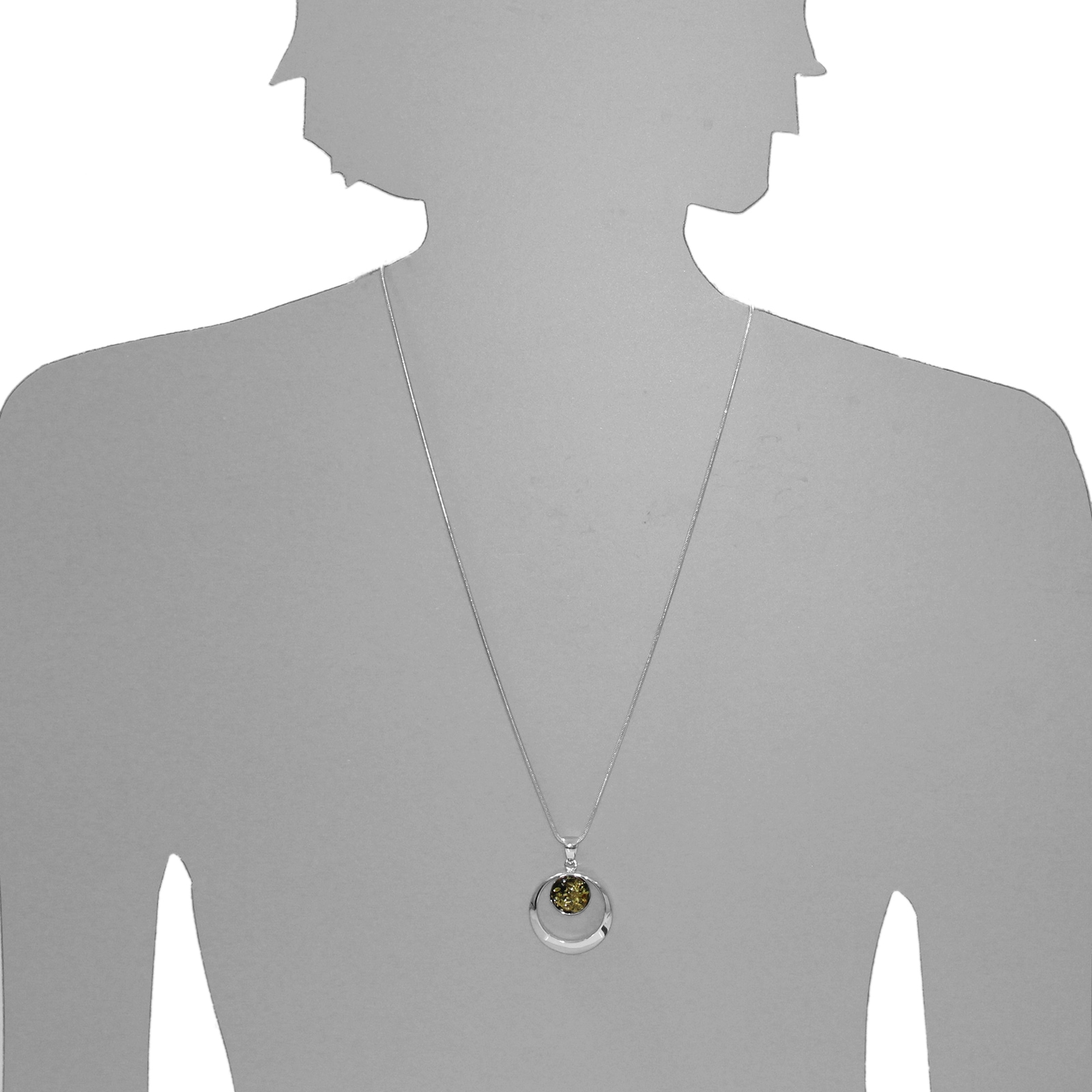 OSTSEE-SCHMUCK Kette mit Anhänger »- Lenka - Silber 925/000 - Bernstein«