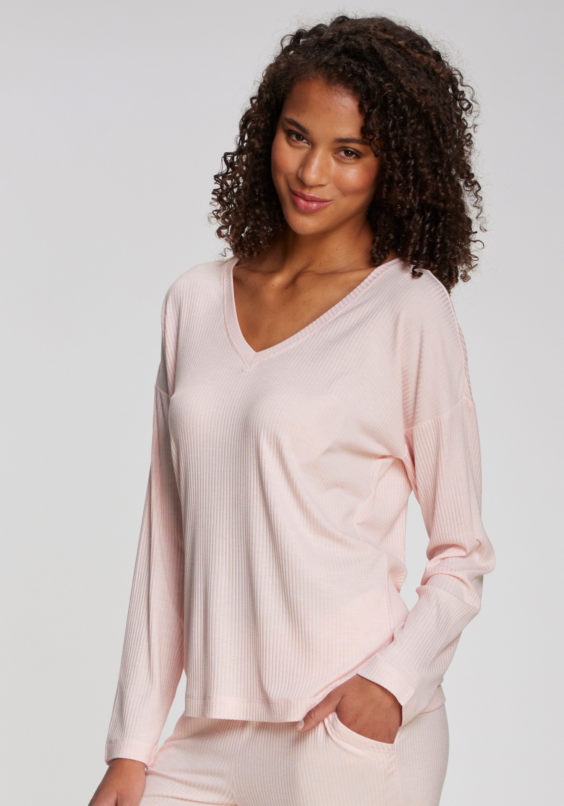 s.Oliver Longsleeve, Aus weicher Rippqualität