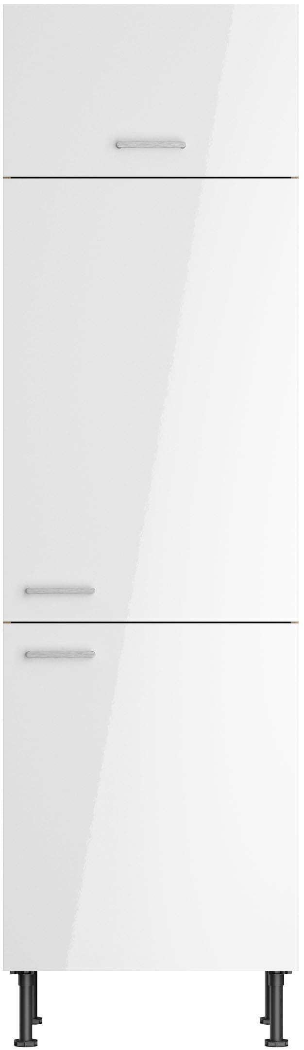 KOCHSTATION Kühlumbauschrank »KS-Lucy« Breite 60 cm, m. 2 Türen, 1 Klappe, Soft-Close, höhenverstellbare Füße