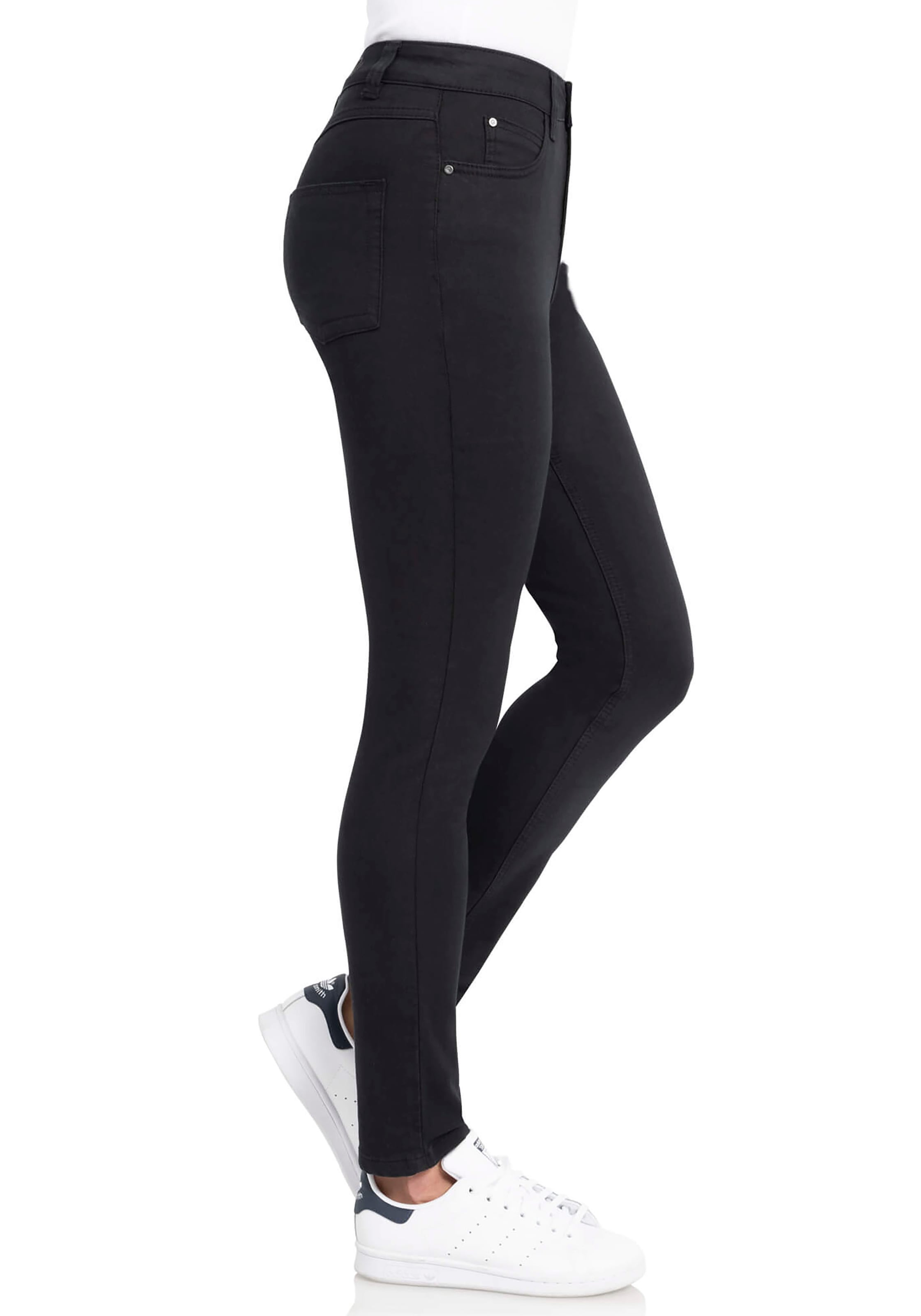 wonderjeans High-waist-Jeans, Hoch geschnitten mit leicht verkürztem Bein