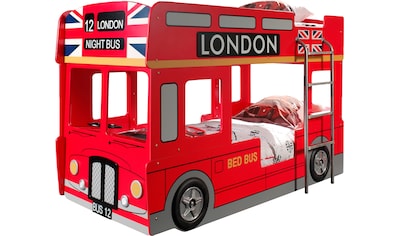Vipack Etagenbett, im Design von einem Londoner Doppeldecker Busses, inklusive LED... kaufen
