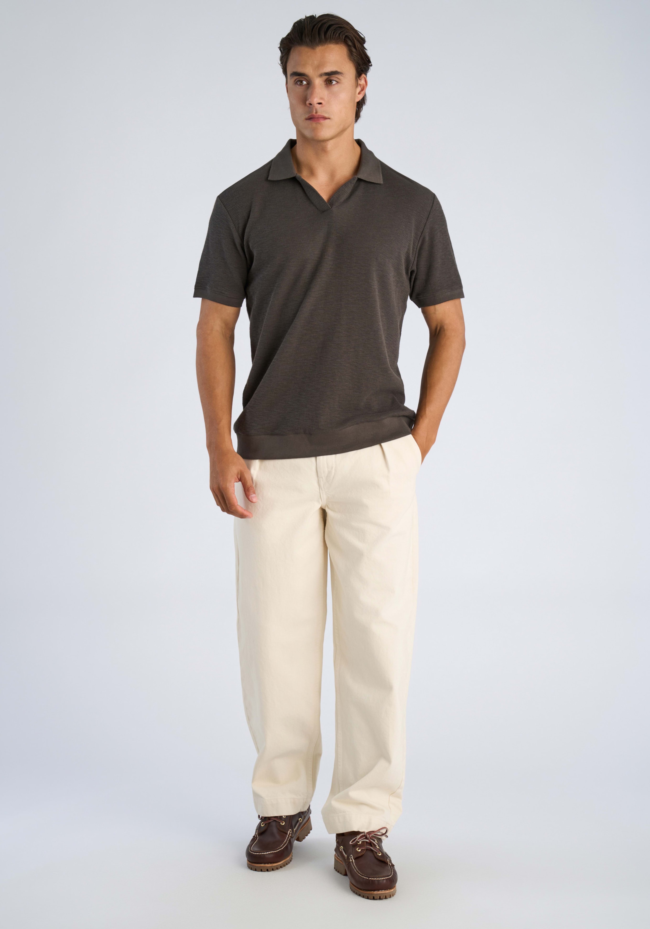 LINDBERGH Kurzarmshirt mit Polokragen