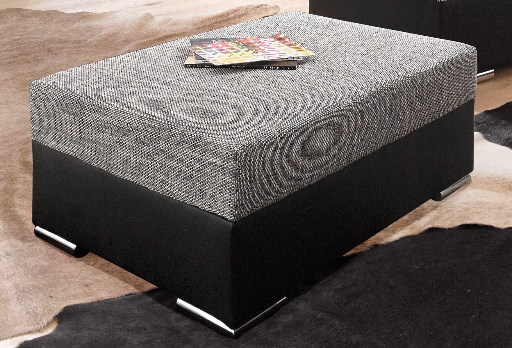 COLLECTION AB Hocker »John«, Frei im Raum stellbar, wahlweise mit Federkern