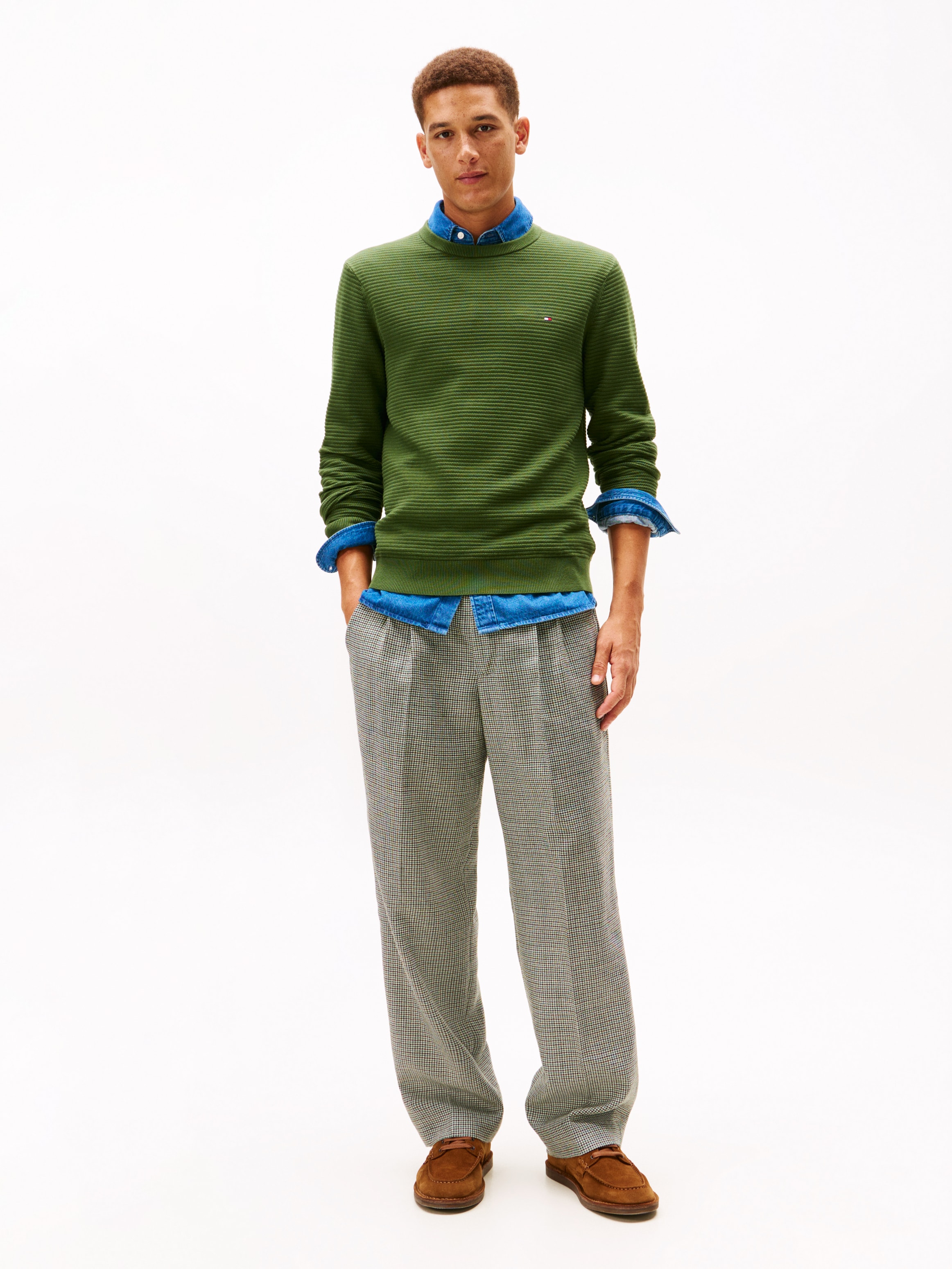 Tommy Hilfiger Rundhalspullover »SEASONAL STRUCTURE«