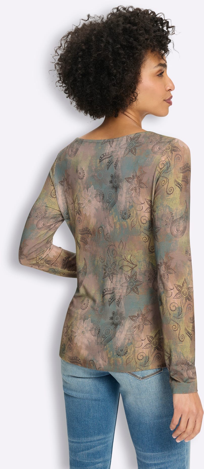 heine Langarmshirt »Druck-Shirt« 1