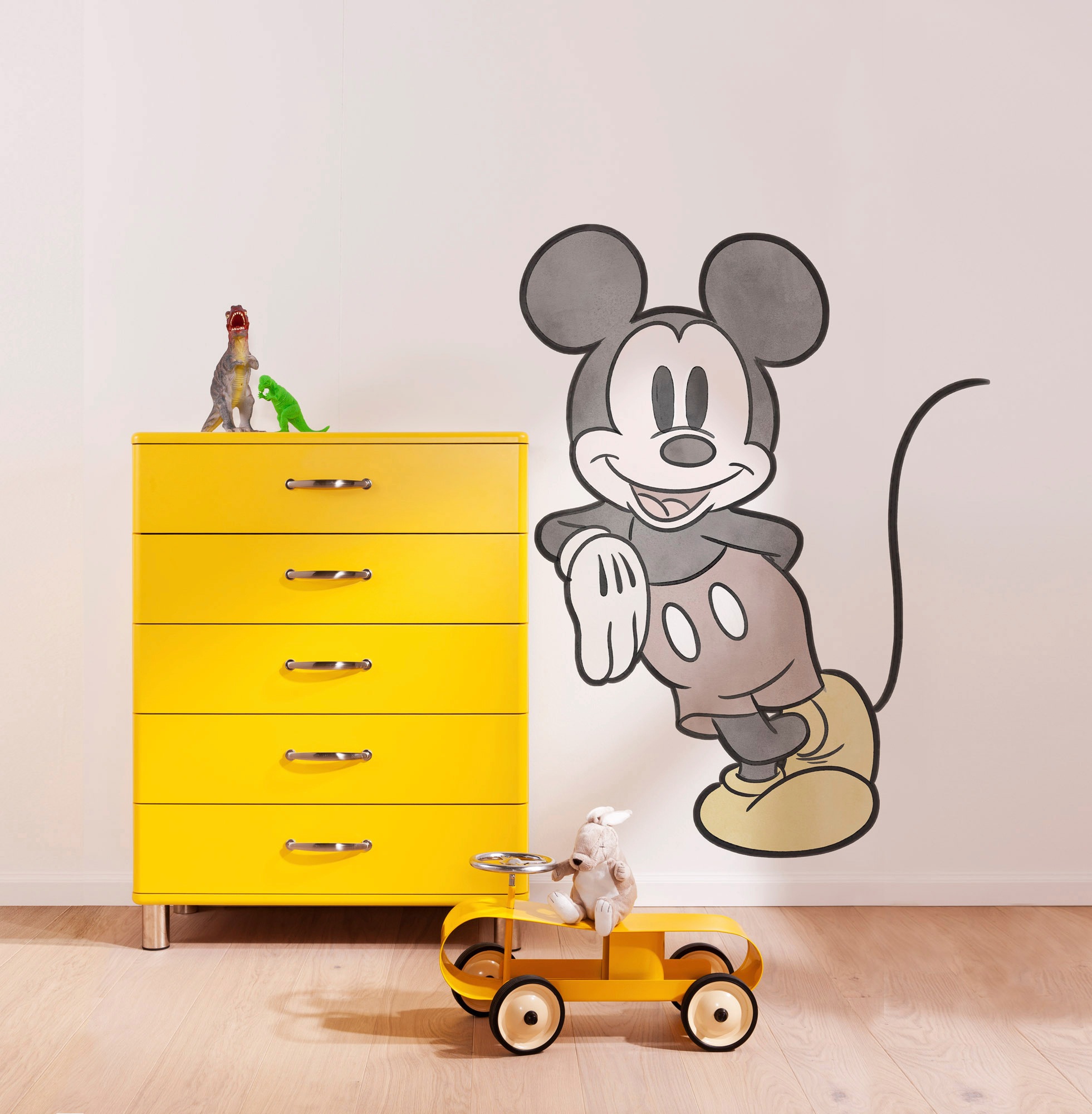 Komar Fototapete »Selbstklebende Vlies  - Mickey Essential - Größe 100 x 127 cm«, bedruckt, Kinderzimmer