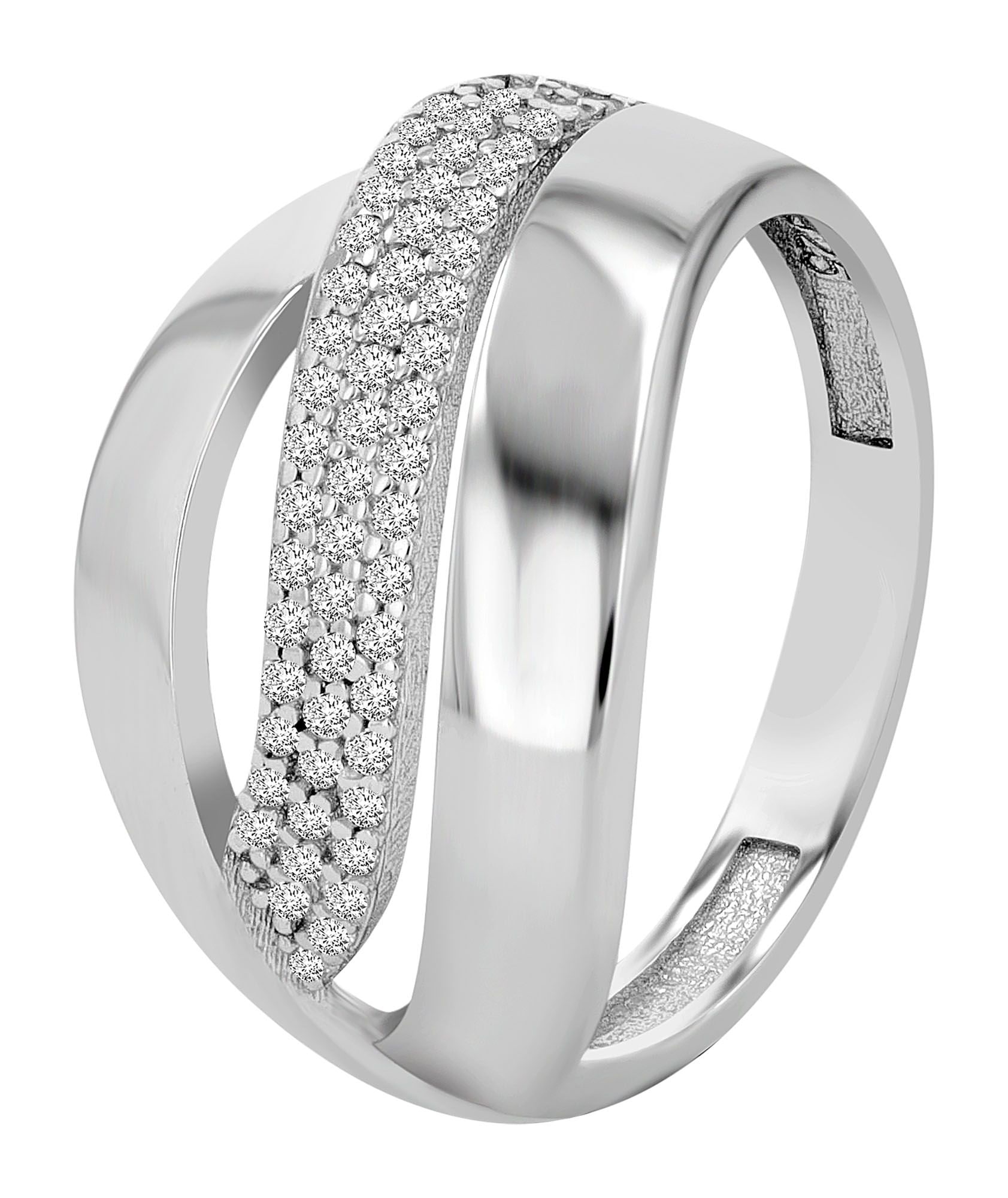 Adelia´s Fingerring »Damen Ring aus 925 Silber mit Zirkonia«