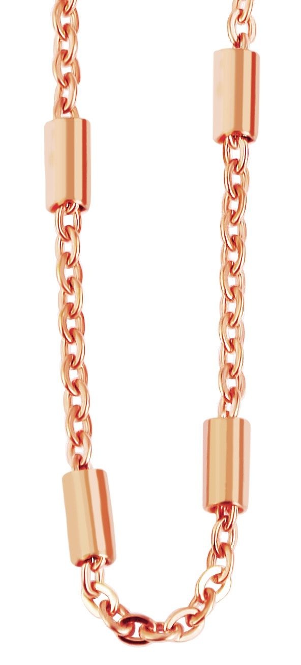 Adelia´s Gliederkette »Damen Halskette ¿ Ankerkette aus Edelstahl 45 cm«
