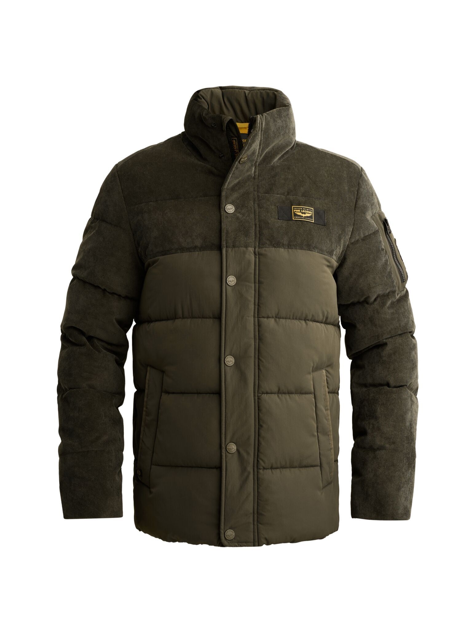 PME LEGEND Winterjacke »GOBBLER Mix fabrics« ohne Kapuze wasserabweisender Materialmix sorgt für zusätzliche Struktur