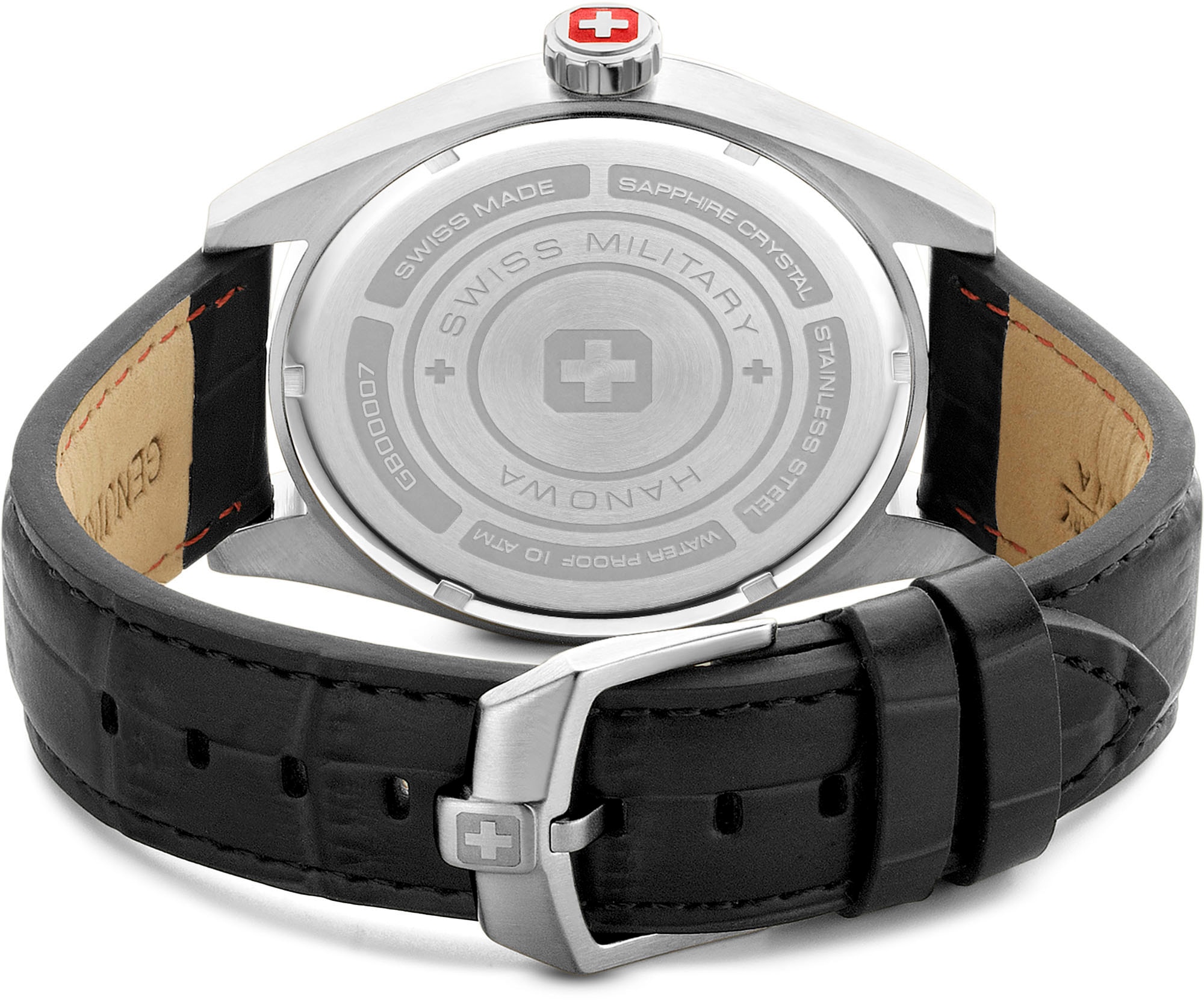 Swiss Military Hanowa Quarzuhr »LYNX, SMWGB0000703«, Armbanduhr, Herrenuhr, Swiss Made, Datum, Saphirglas