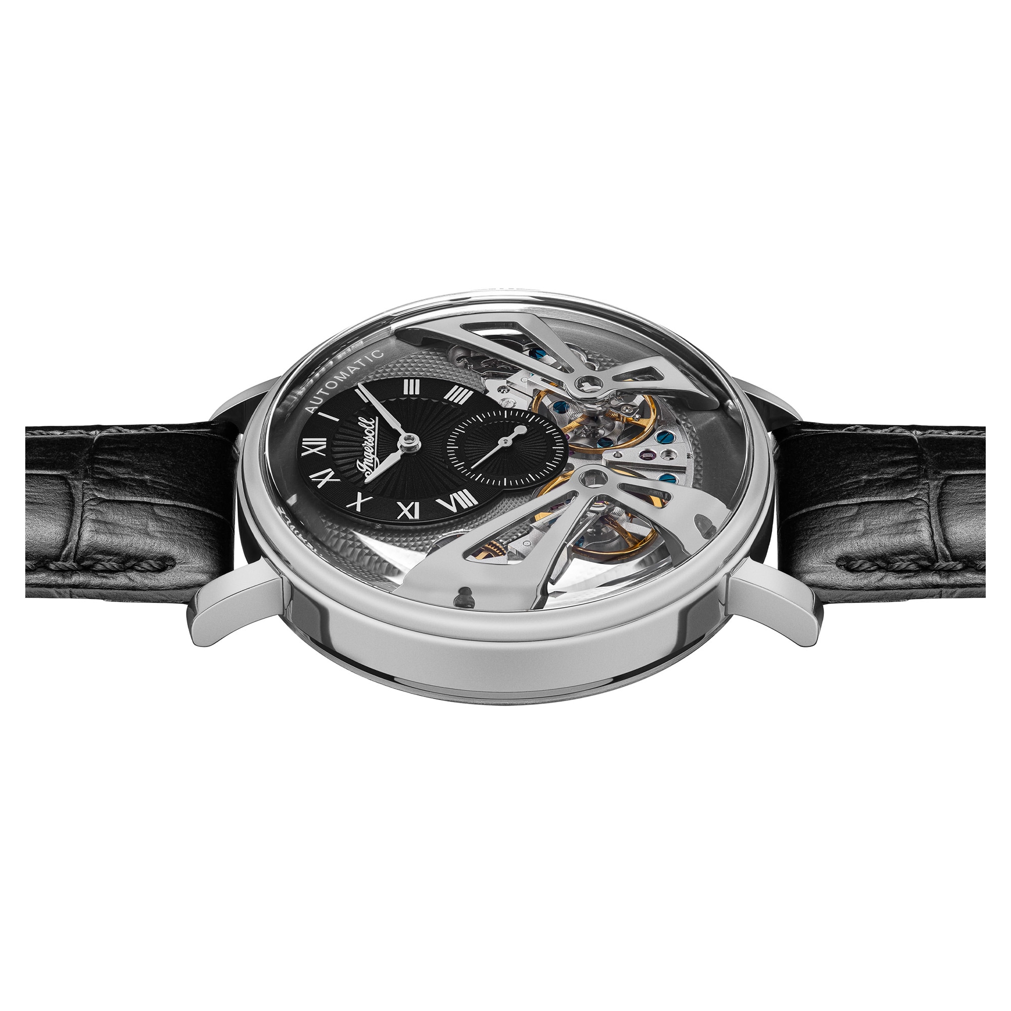 Ingersoll Automatikuhr »The Tennessee« Armbanduhr, Herrenuhr, Mechanische Uhr, Lederarmband, analog