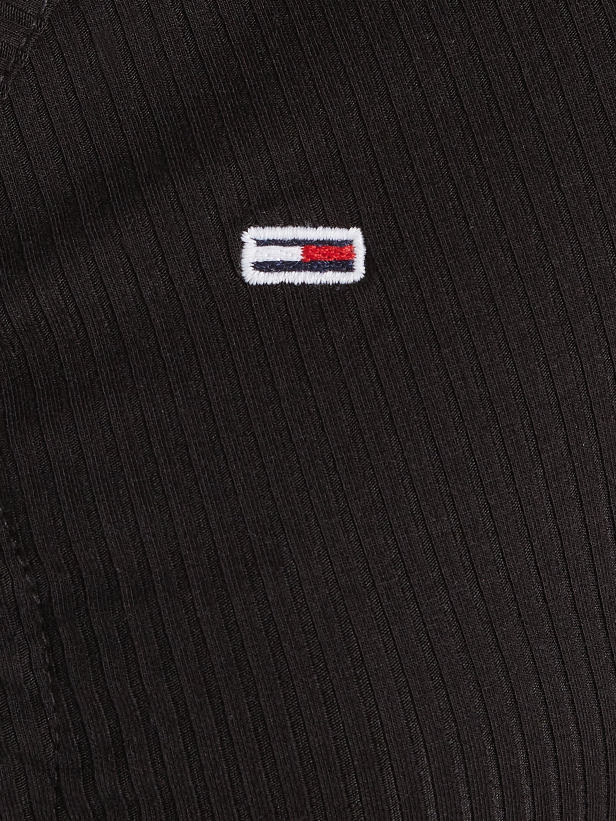 Tommy Jeans Jerseykleid »TJW TIE GATHERING RIB DRESS«, mit Tommy Jeans Markenlabel
