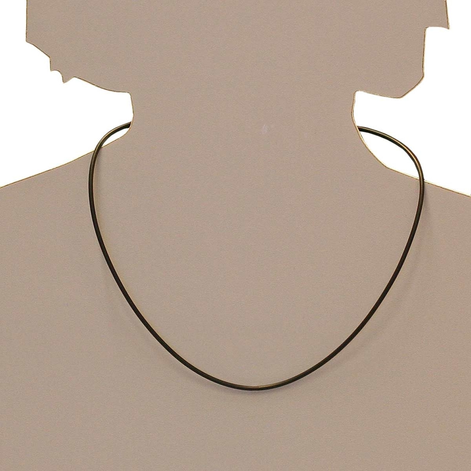 OSTSEE-SCHMUCK Halsreif »- Kautschuk 2,0 mm - Bajonett - Kautschuk -,«