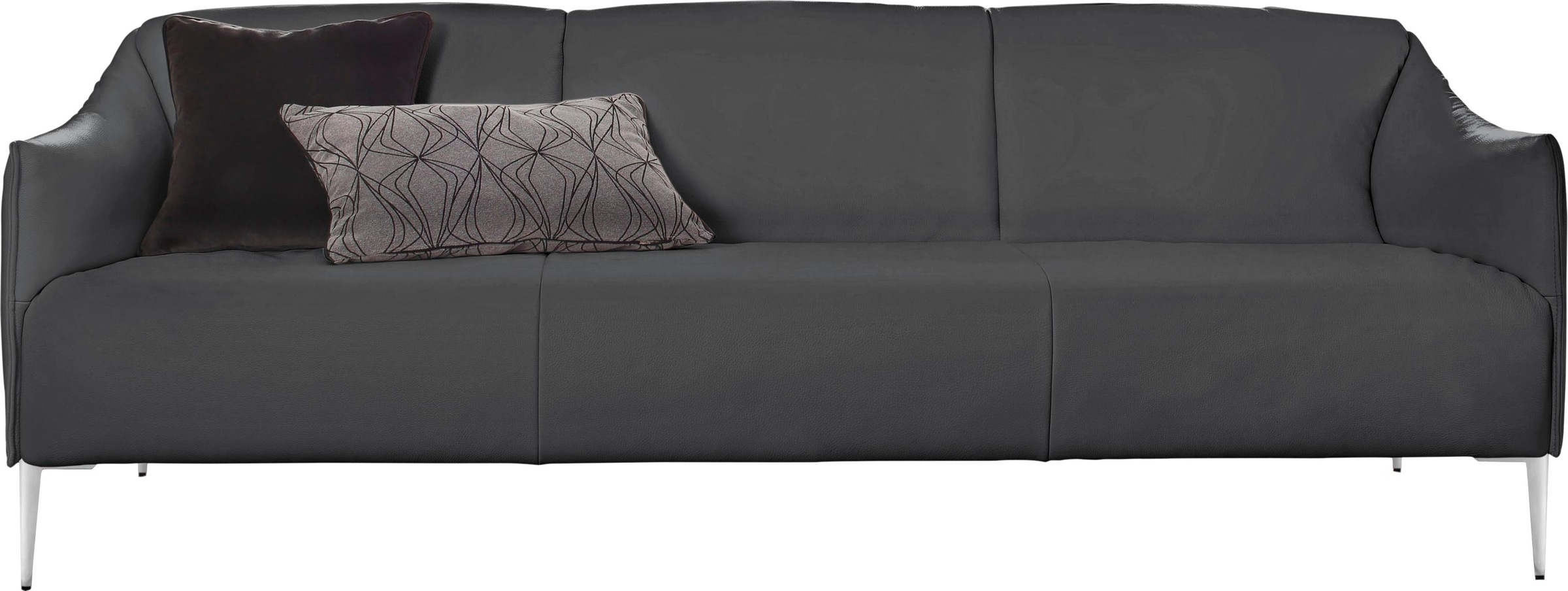 W.SCHILLIG 3-Sitzer »sally«, mit Metallfüßen in Chrom glänzend, Breite 224 cm